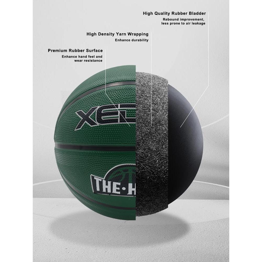 Balón de Baloncesto XEDGE Tamaño 7 Goma Interior Exterior
