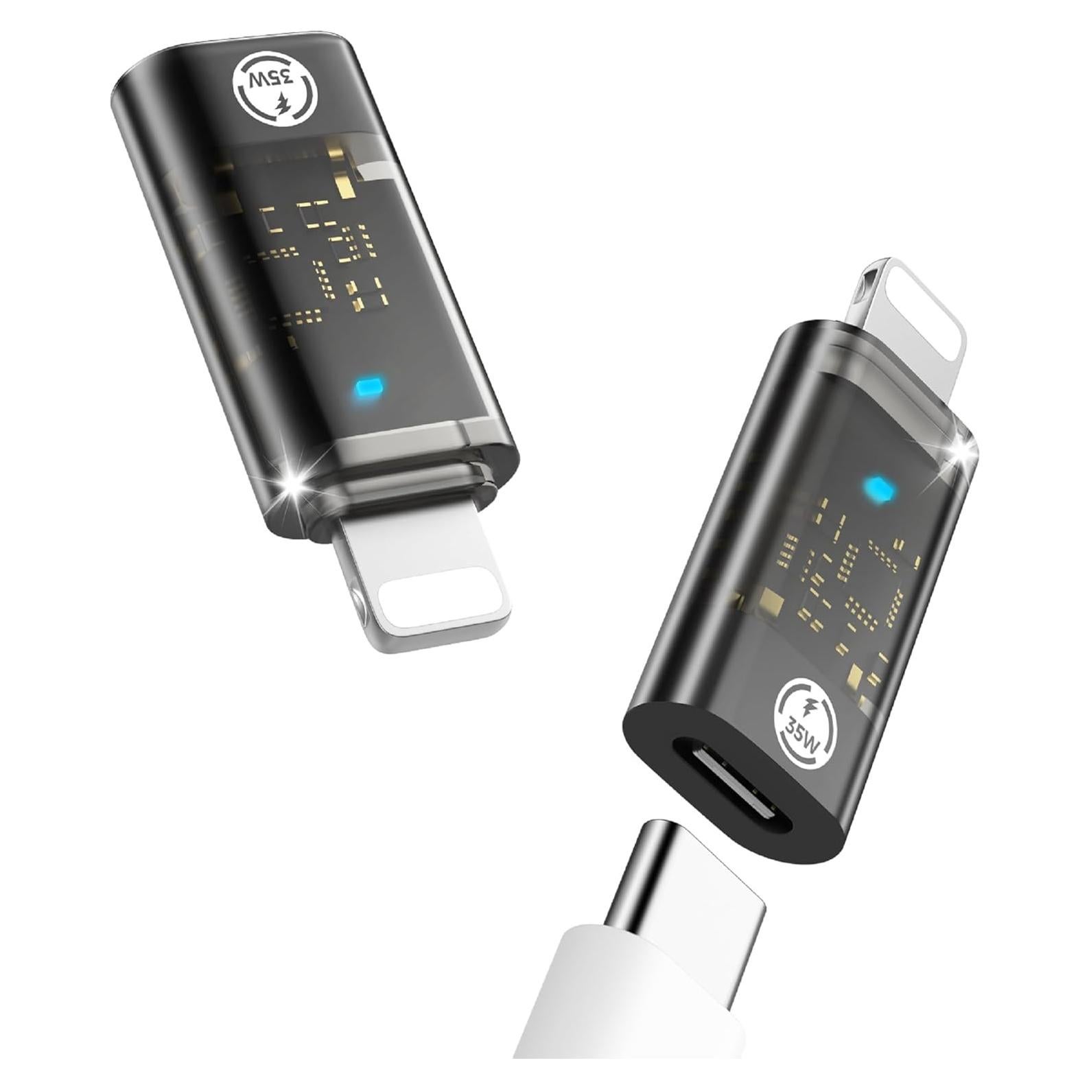 Adaptador USB C a Lightning MoKo 35W Carga Rápida