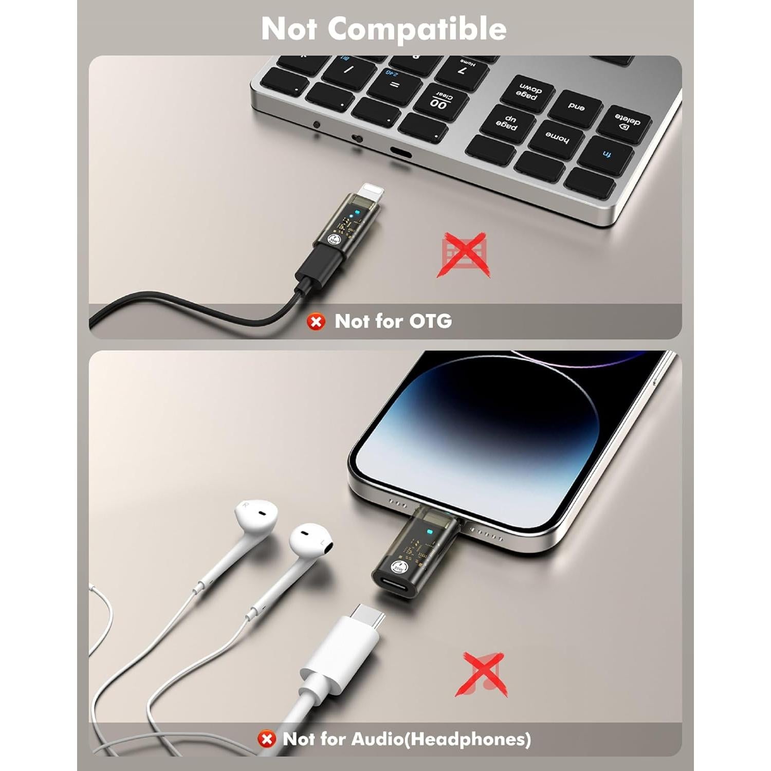 Adaptador USB C a Lightning MoKo 35W Carga Rápida