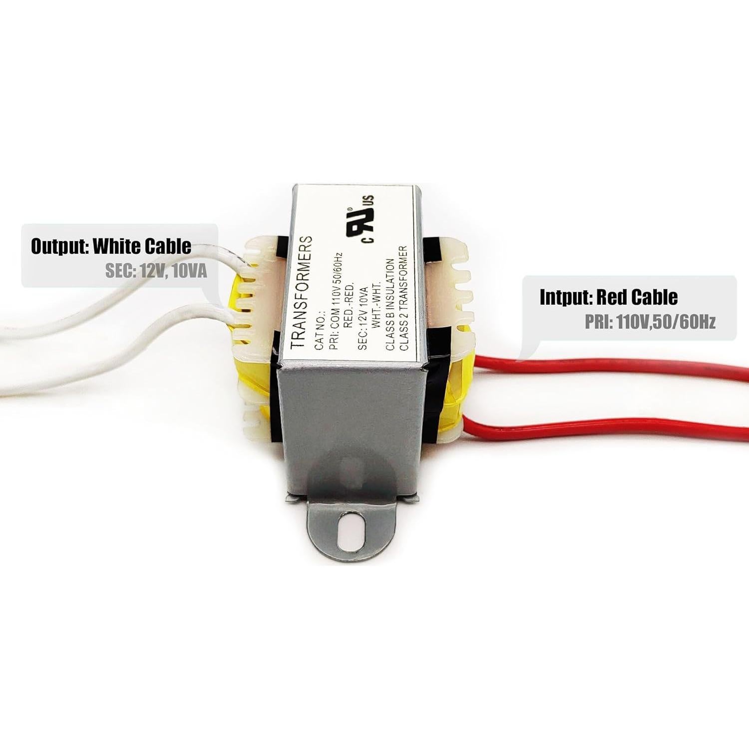 Transformador AC NVMIDTC 110V a 12V 10VA Certificado UL