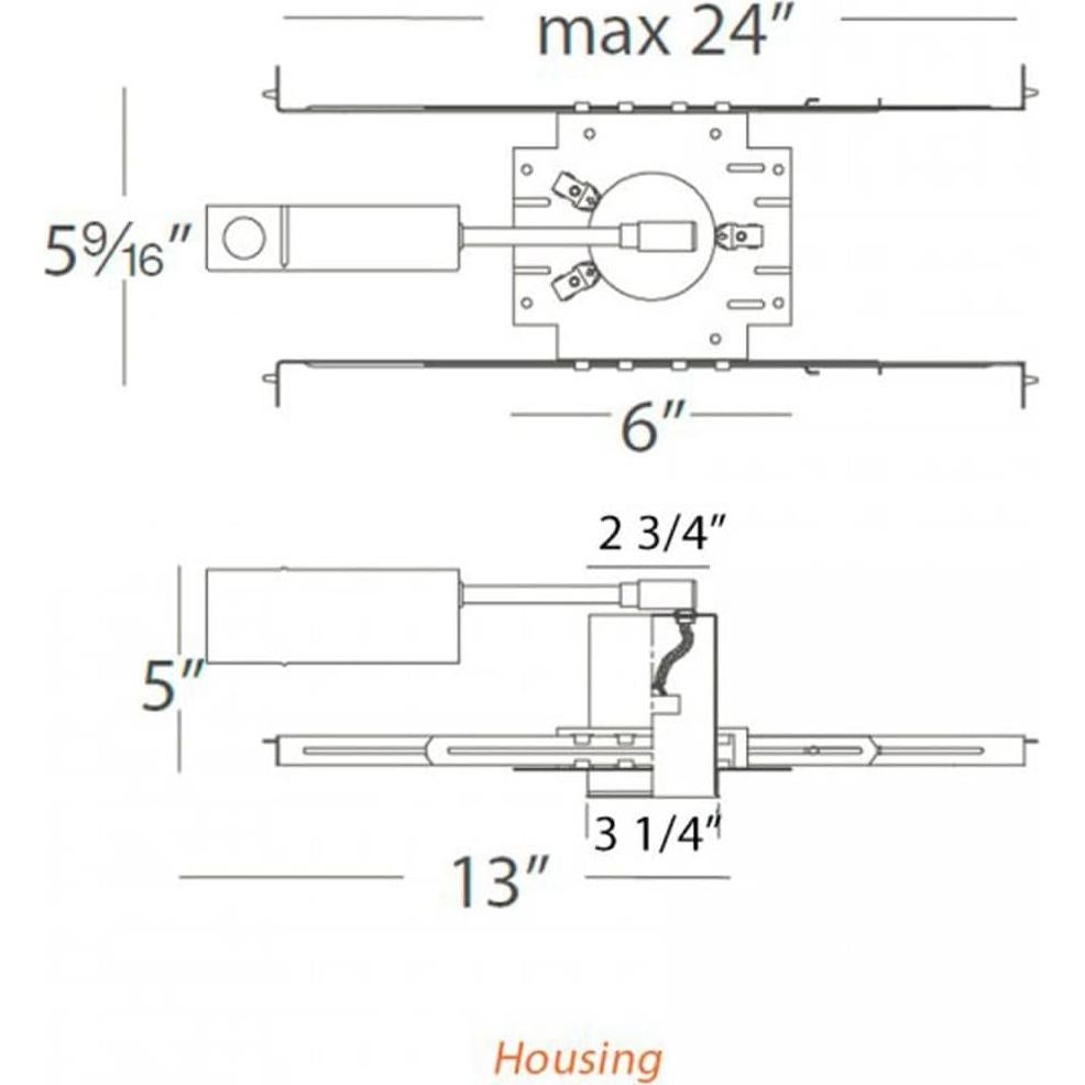 Foco Empotrado LED WAC 8W MR16 Negro 500 Lúmenes