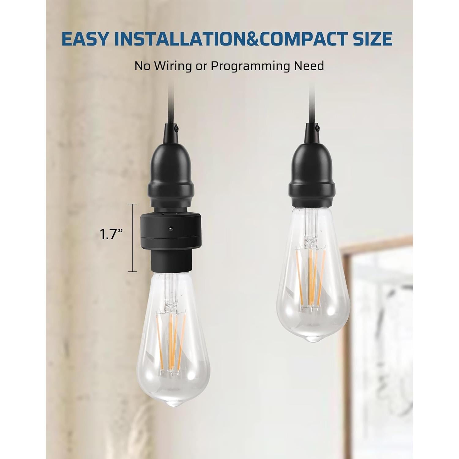 Zócalos de luz DEWENWILS con sensor anochecer a amanecer