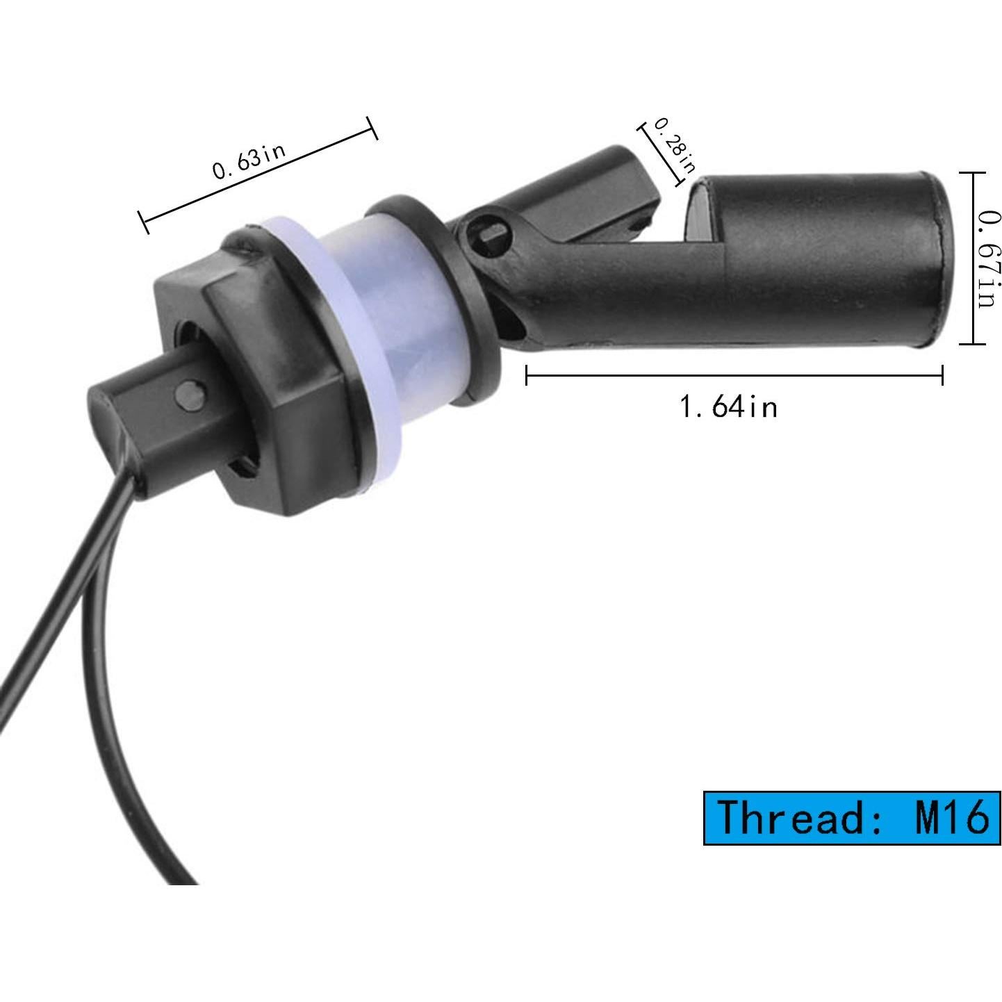 Sensor de Nivel de Agua M16 Maxmoral 2pcs DC 110V Flotante