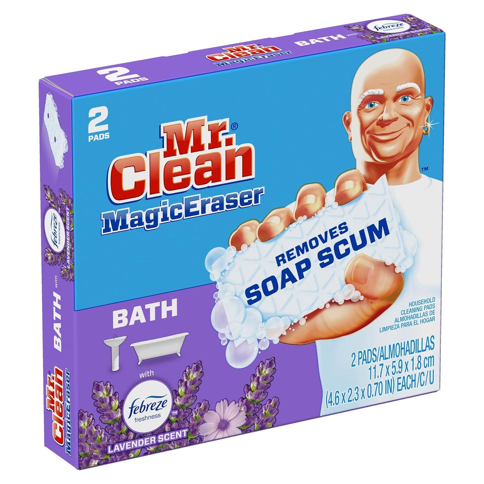Borrador Mágico Mr. Clean 2 Esponjas Limpieza Aroma Lavanda