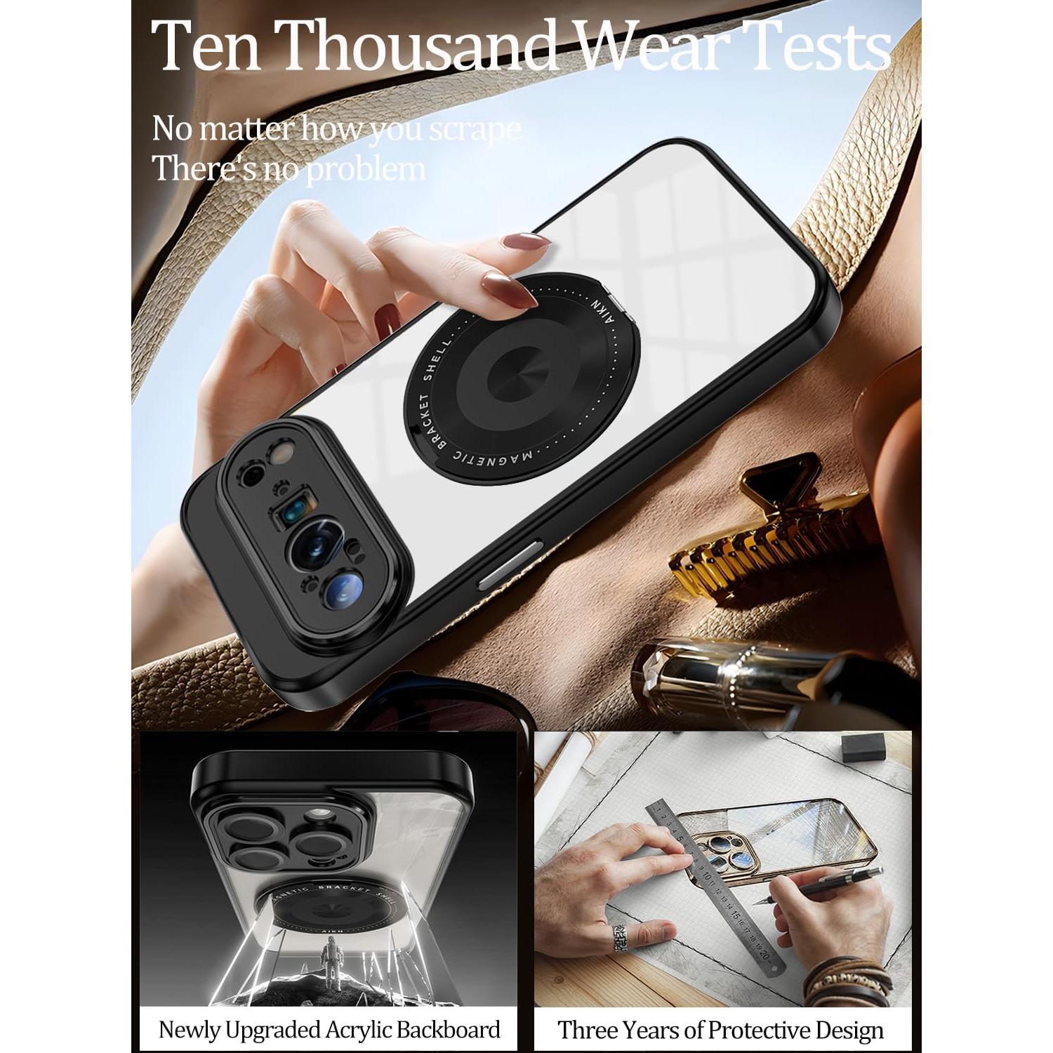 Funda Google Pixel 9 Pro XL Hlgcokro con Soporte Magnético