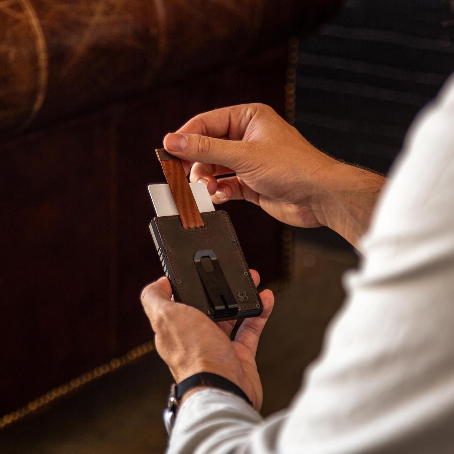 Cartera Slim RFID SERMAN BRANDS Raptor - Minimalista 9.9x7.1cm