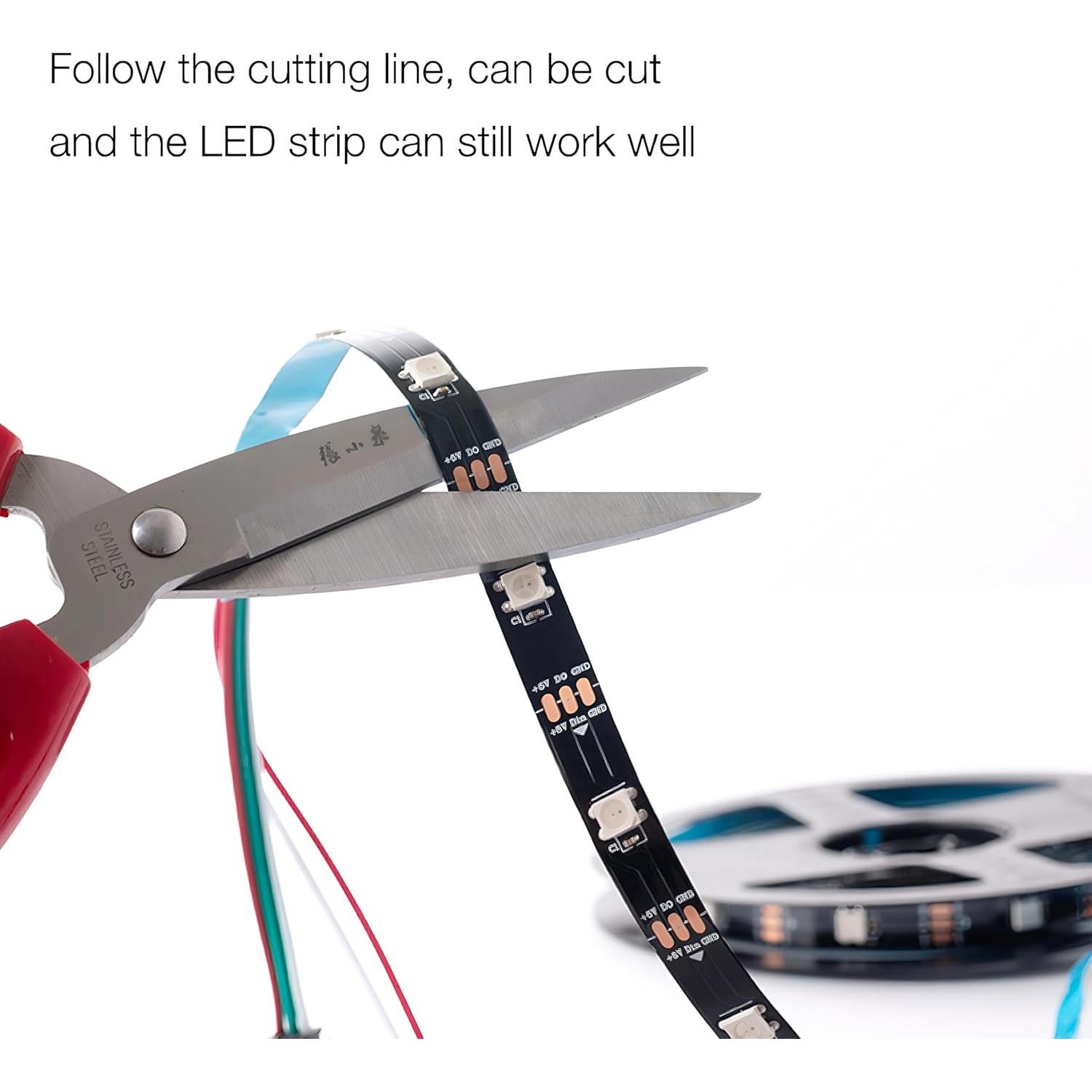 Tira LED WS2812B 5M 150LEDs RGB SMD 5050 No Impermeable