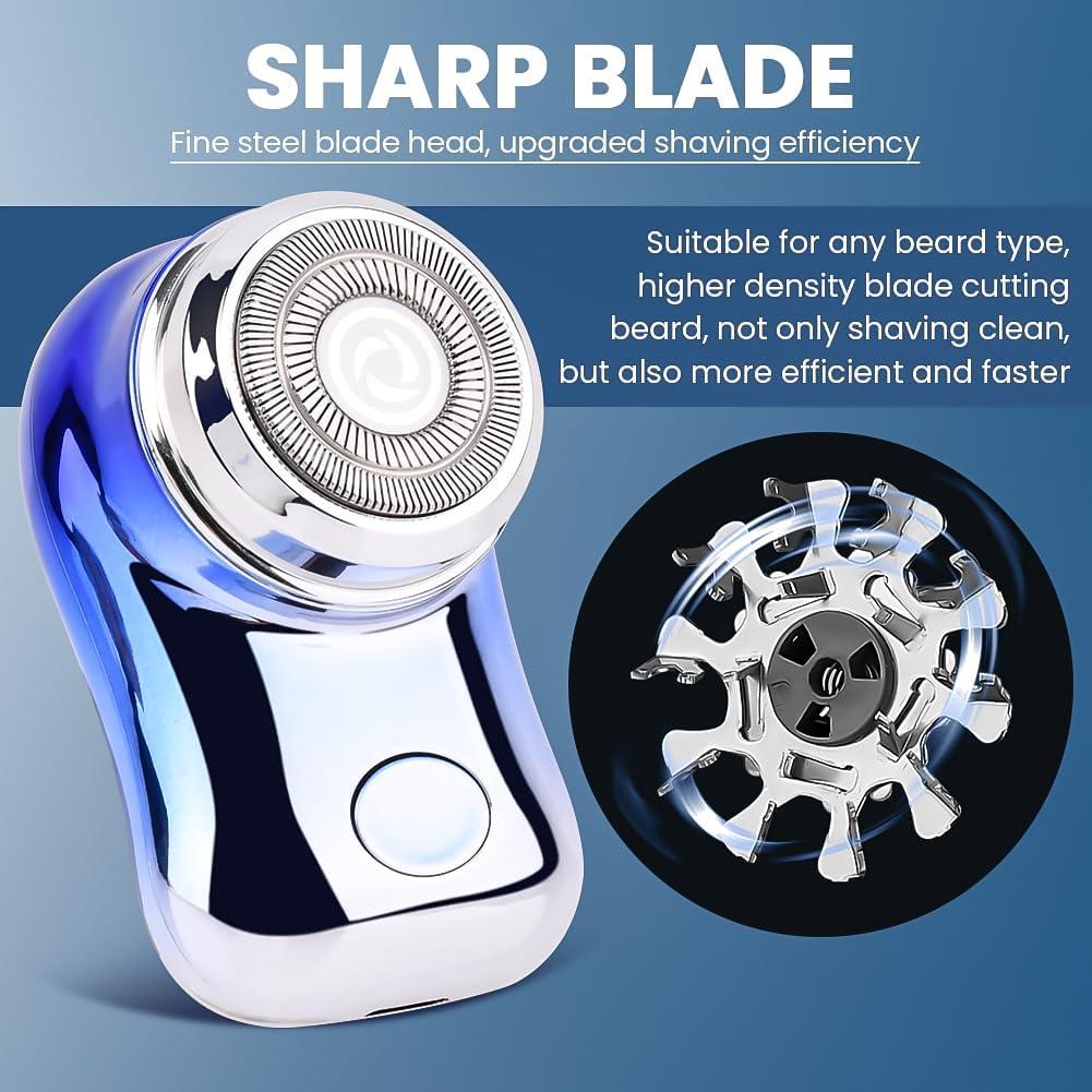 Mini Afeitadora Eléctrica Portátil JIANWEI HA08283 Azul