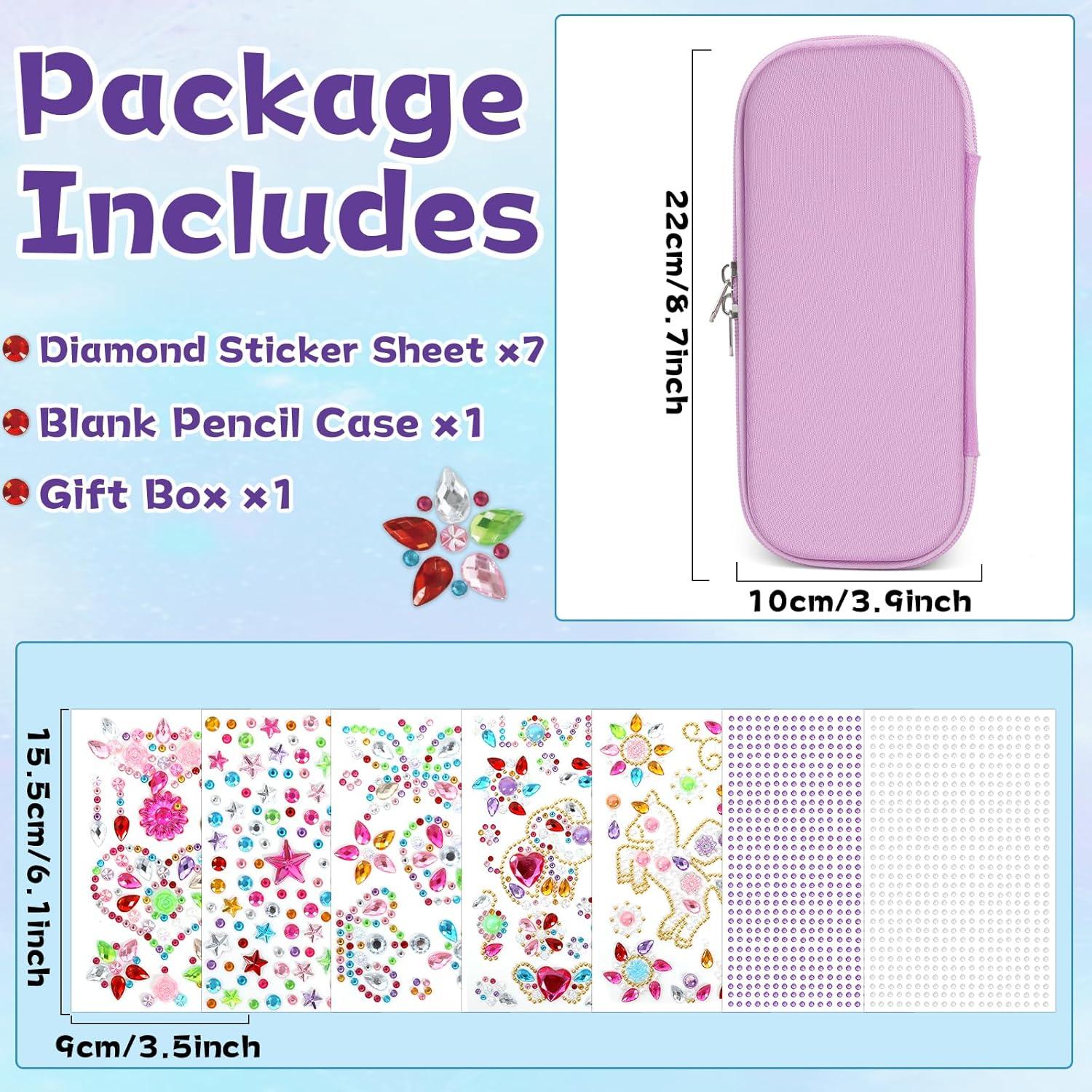 Kit de Manualidades Estuche de Lápices Qyeahkj Púrpura DIY