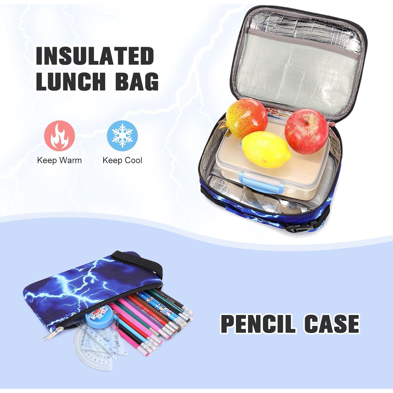 Mochila Escolar Bevalsa para Niños con Almuerzo y Estuche