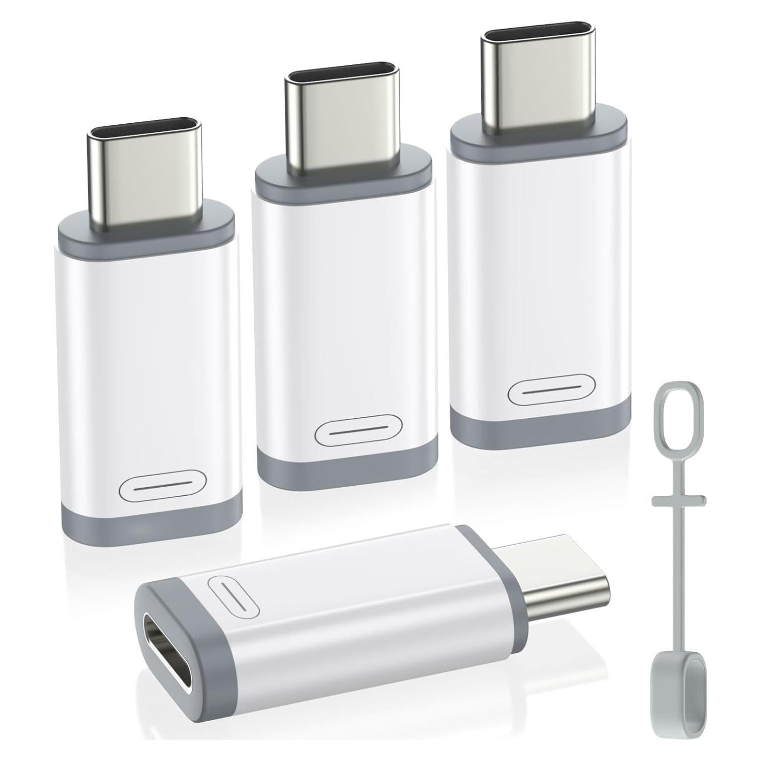 Adaptador Lightning a USB C MoKo 4 Pack para iPhone 15/16