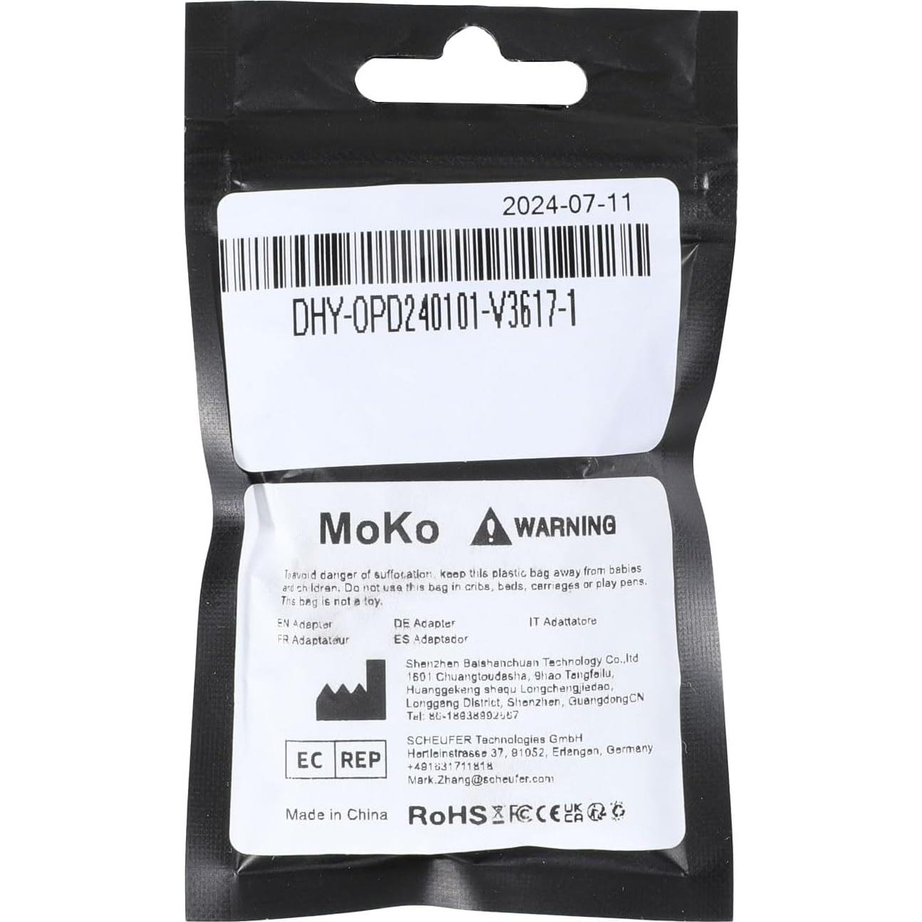 Adaptador Lightning a USB C MoKo 4 Pack para iPhone 15/16