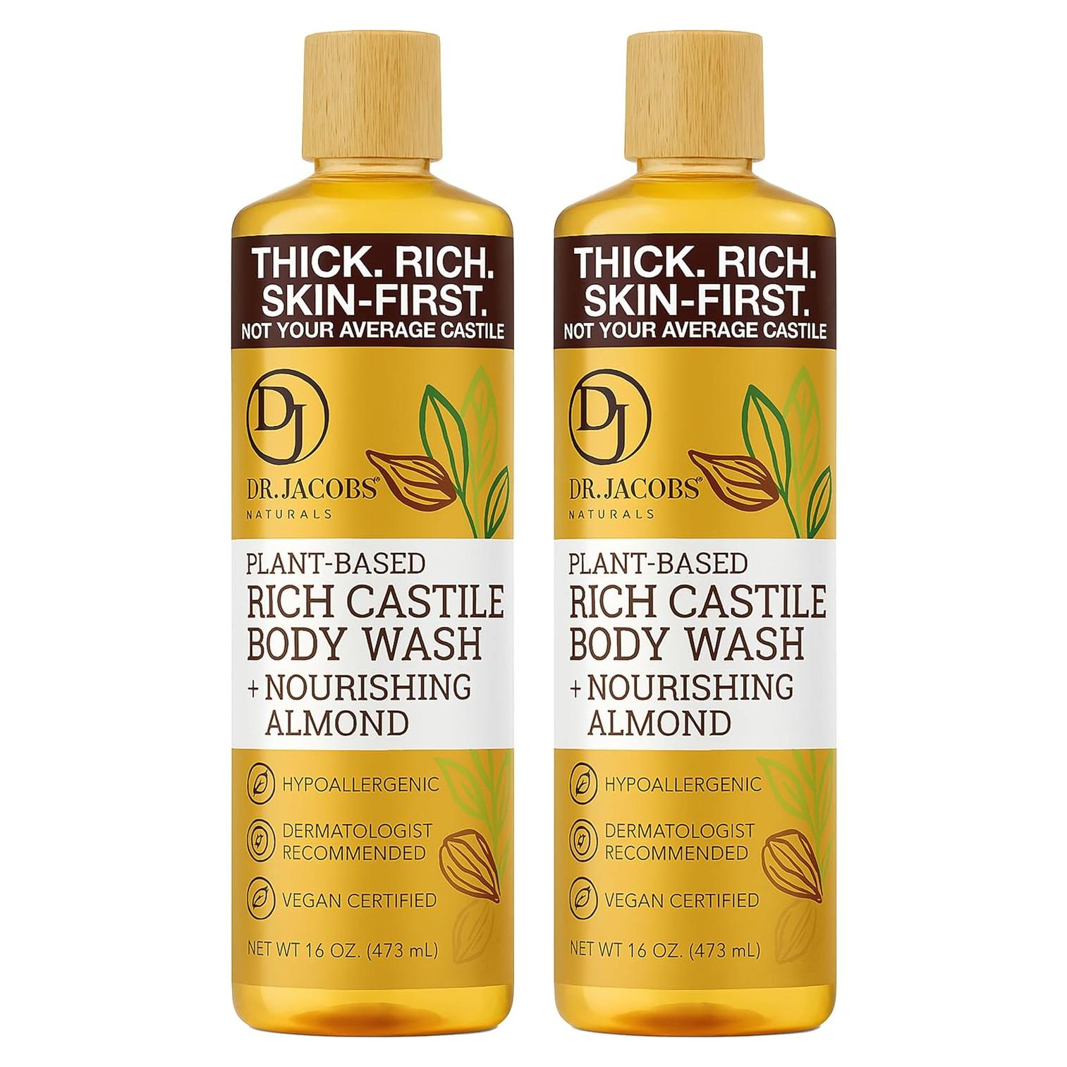 Jabón Corporal Natural Dr. Jacobs Almendra 2x16oz Hidratante