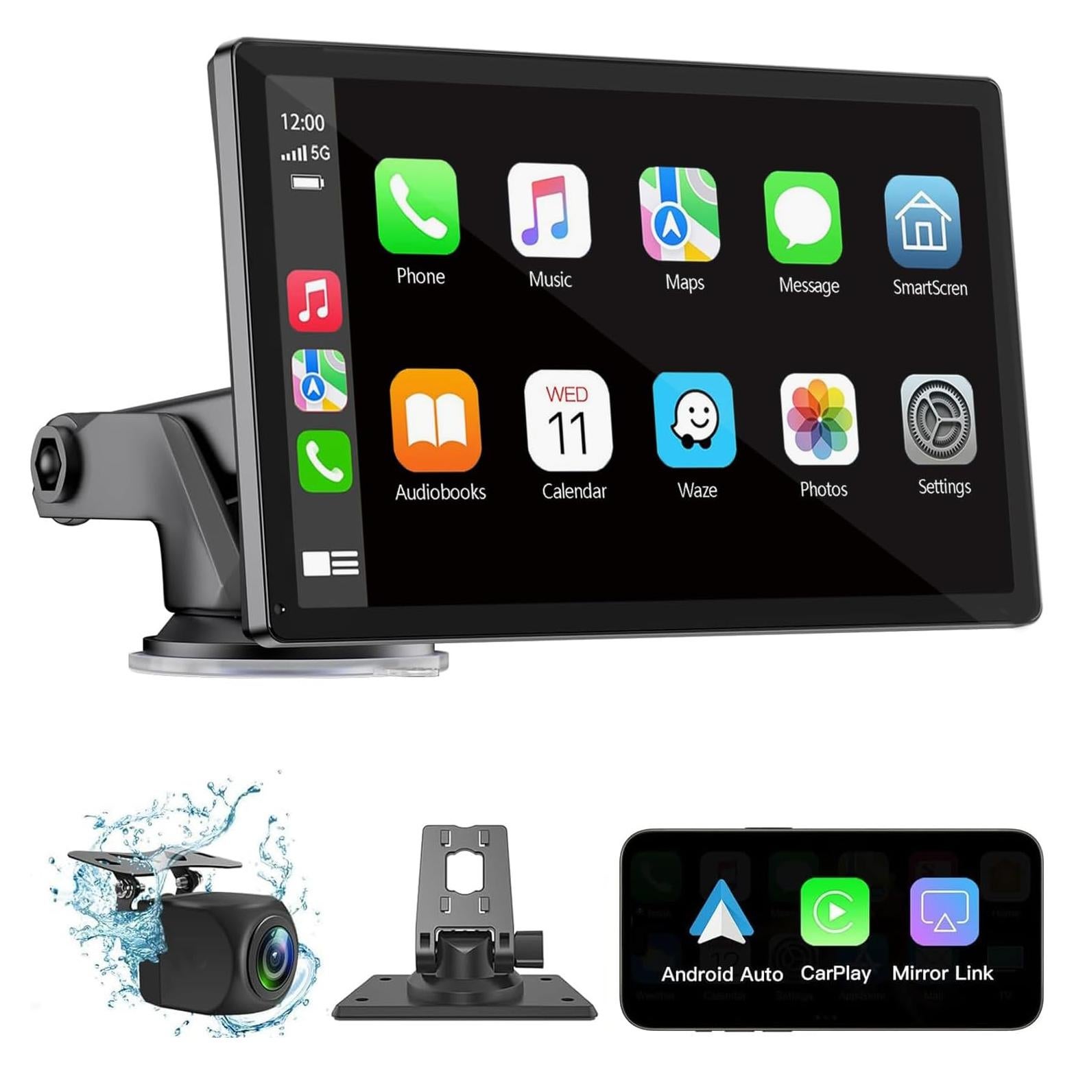 Pantalla Carplay Inalámbrica BuonaIdea 7" HD con GPS y Bluetooth