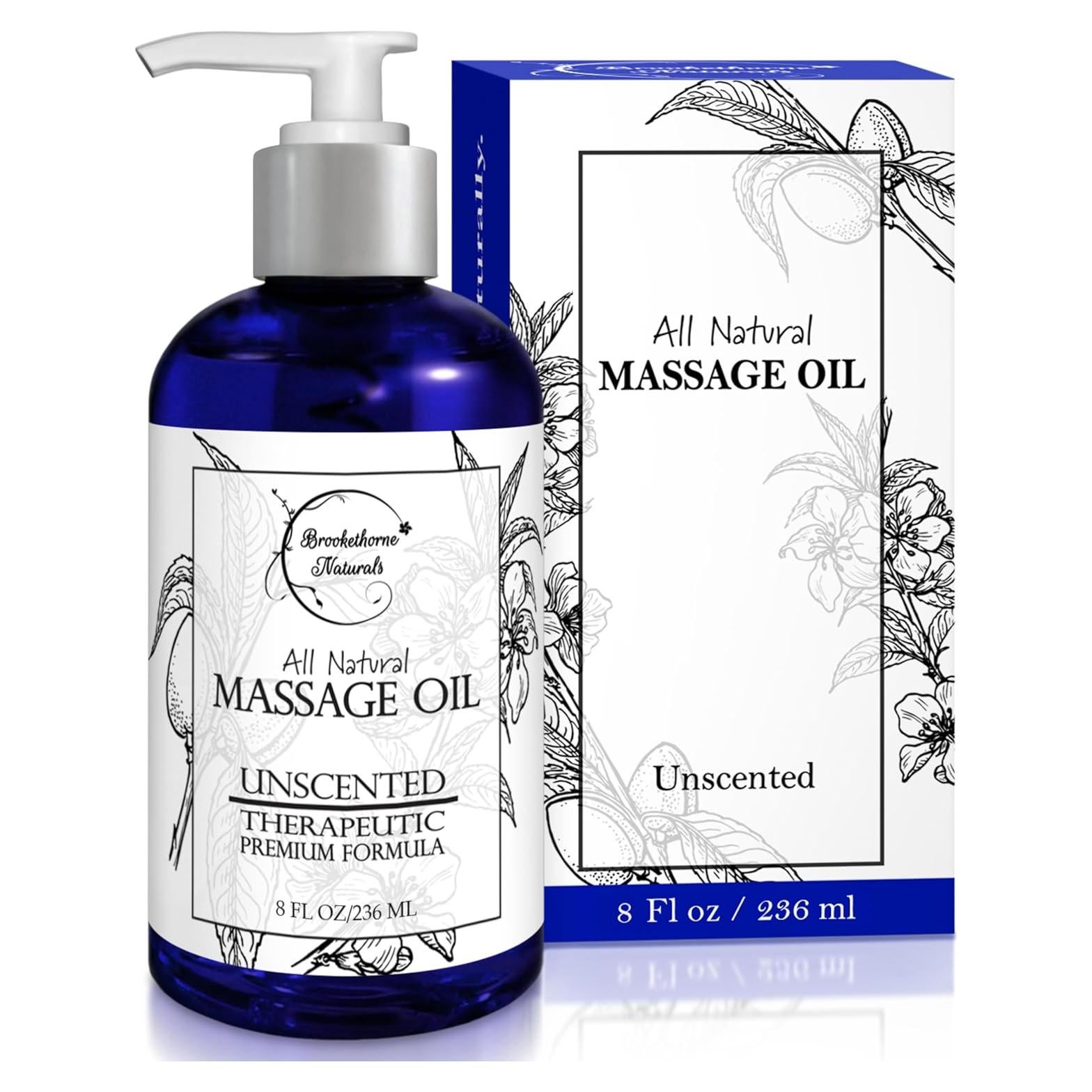 Aceite de Masaje Sin Fragancia Brookethorne 250ml Natural