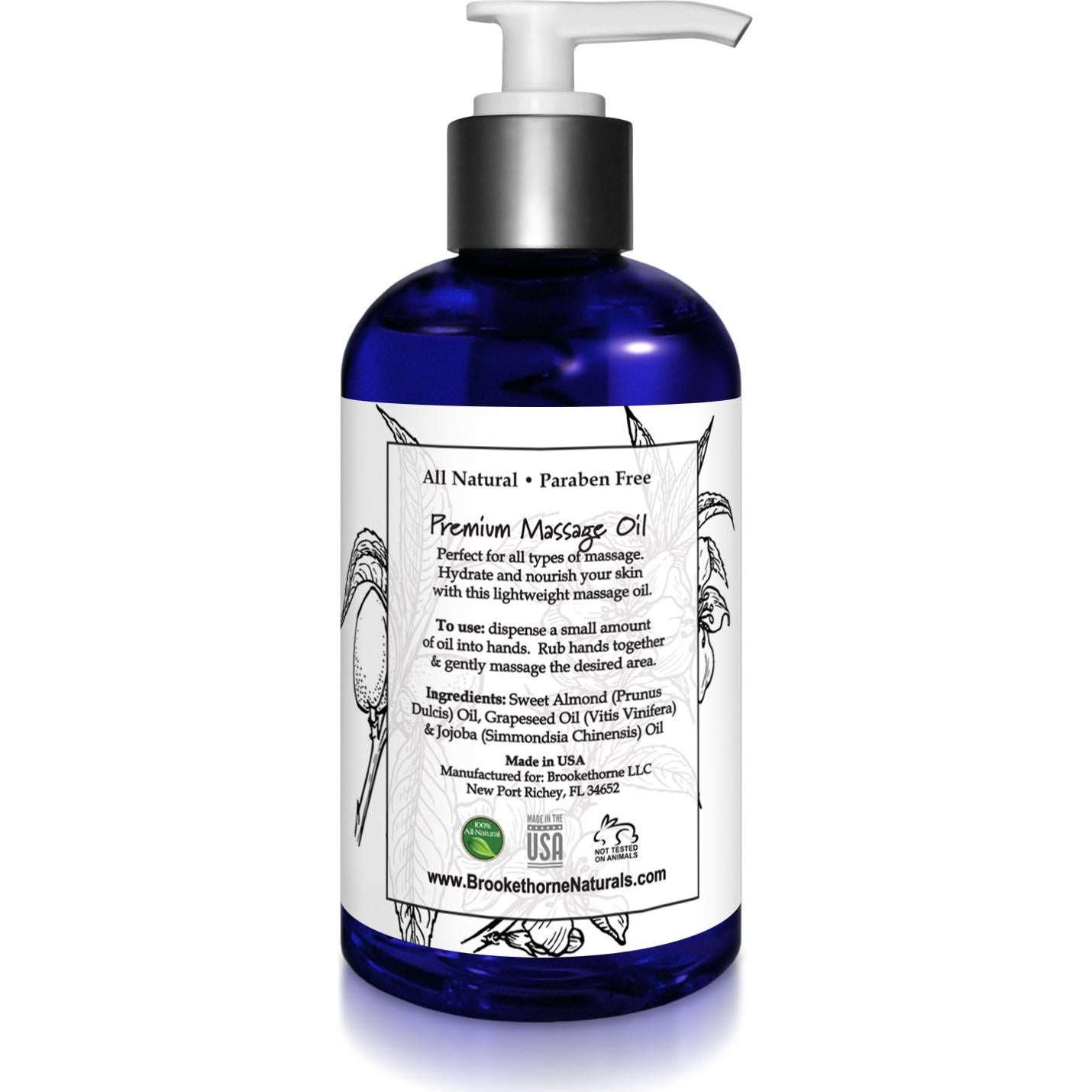 Aceite de Masaje Sin Fragancia Brookethorne 250ml Natural