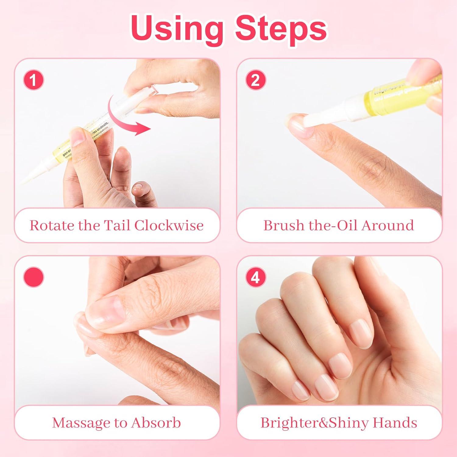 Bolígrafo de Aceite para Cutículas RAIHOMKIT Pack de 14 Frutas