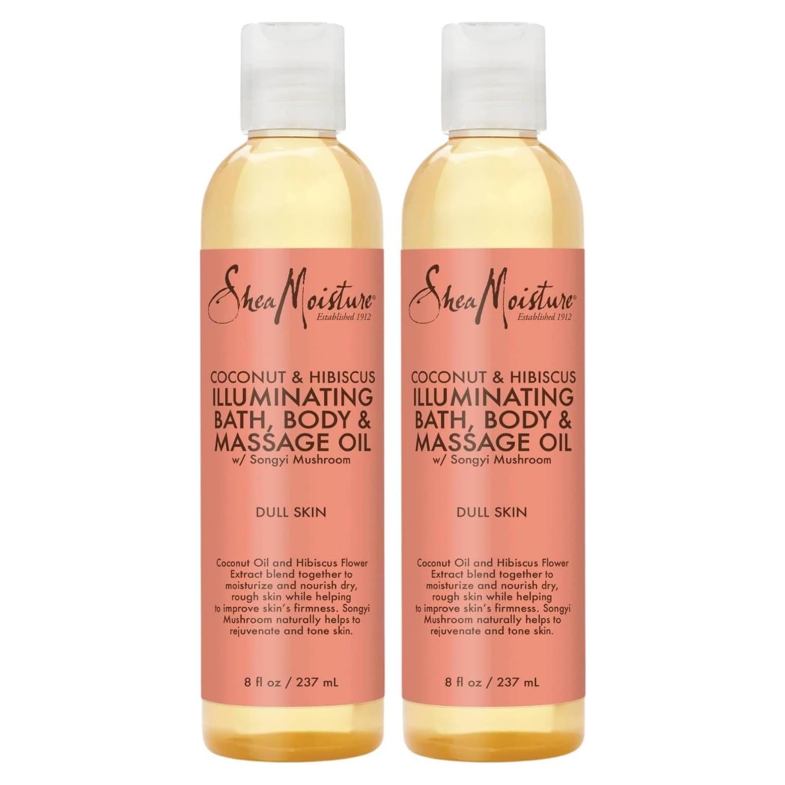 SheaMoisture Aceite de Baño y Masaje Coco e Hibisco 2x236.6ml