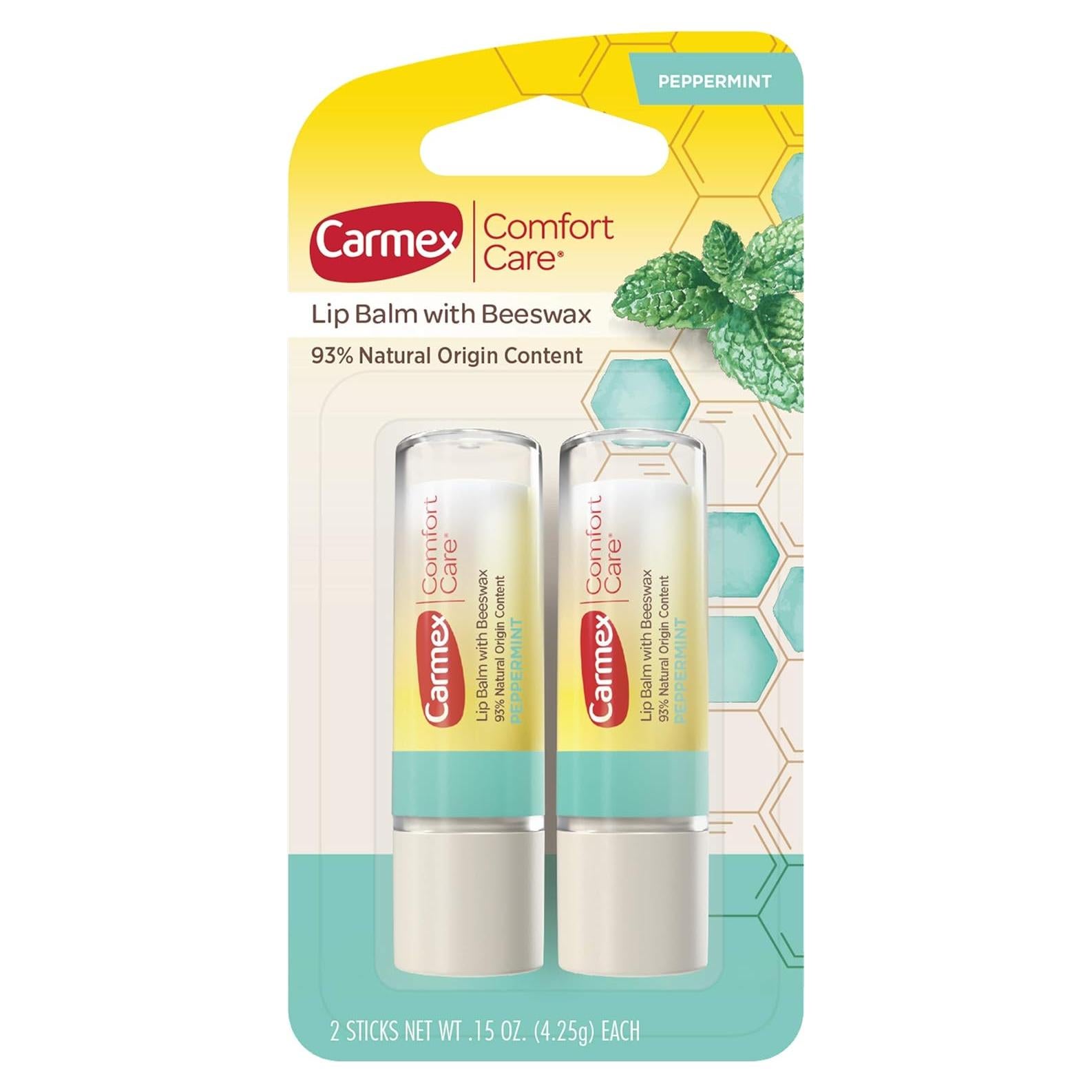 Bálsamo Labial Carmex Comfort Care Menta 2 Unidades 4.25 g