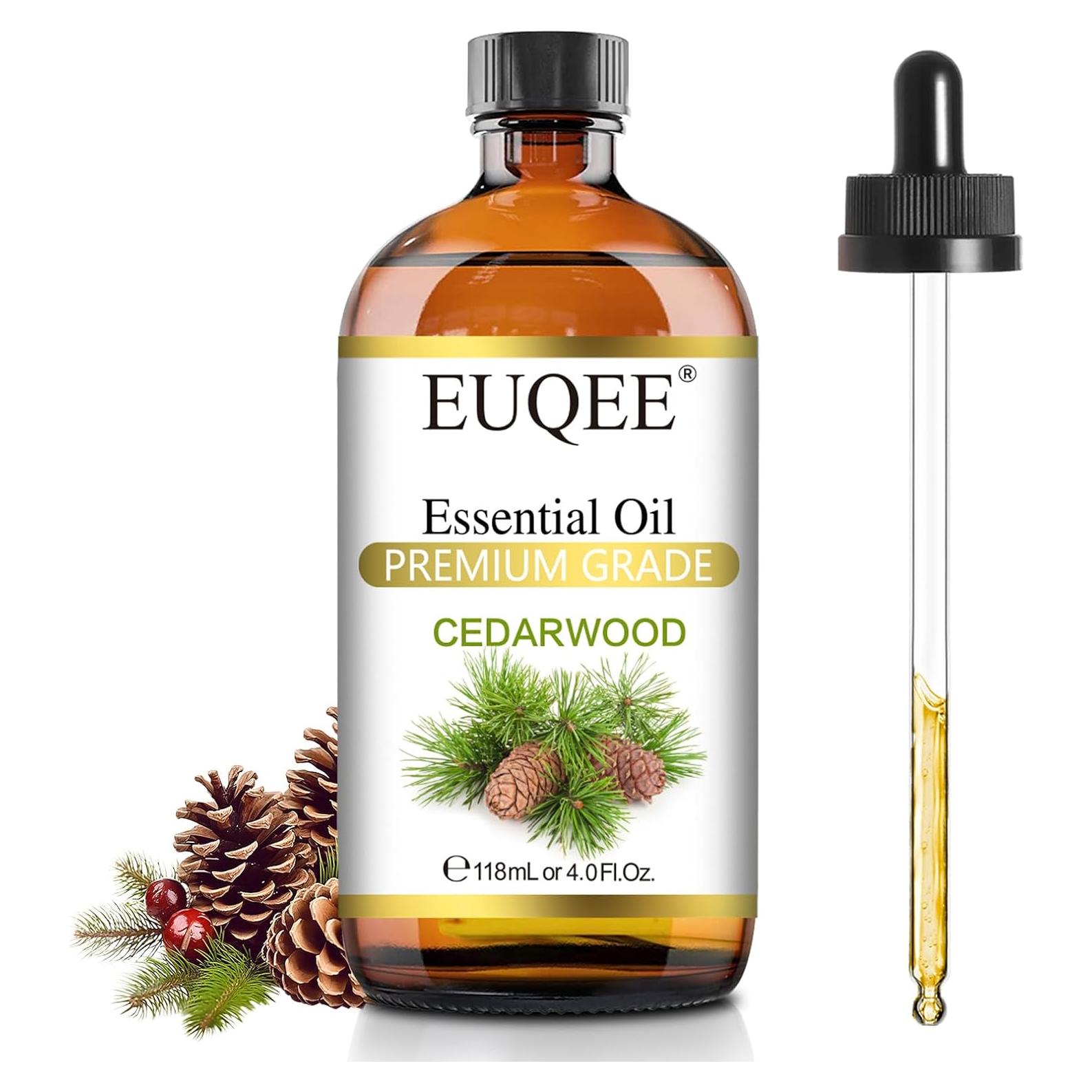 Aceite Esencial de Madera de Cedro EUQEE 118 mL con Gotero