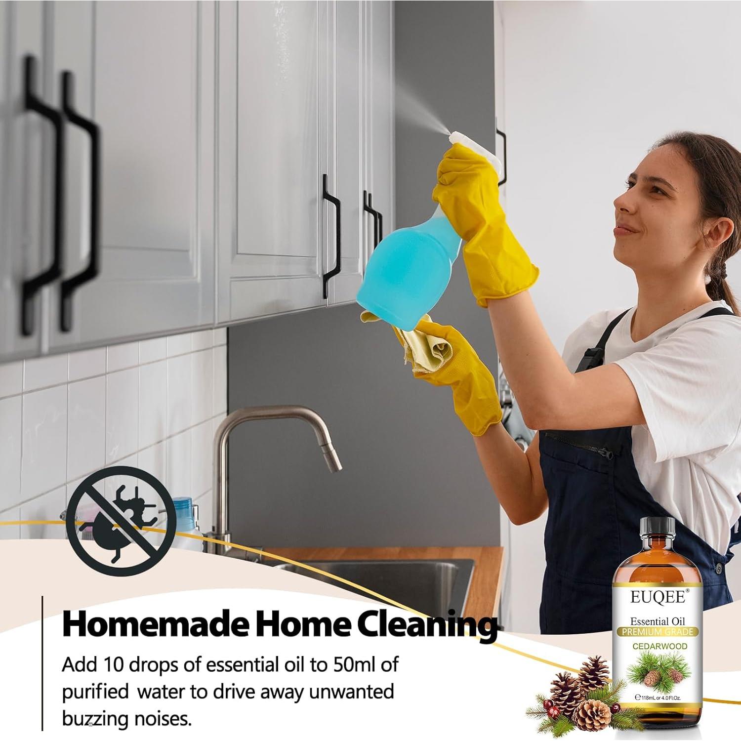 Aceite Esencial de Madera de Cedro EUQEE 118 mL con Gotero