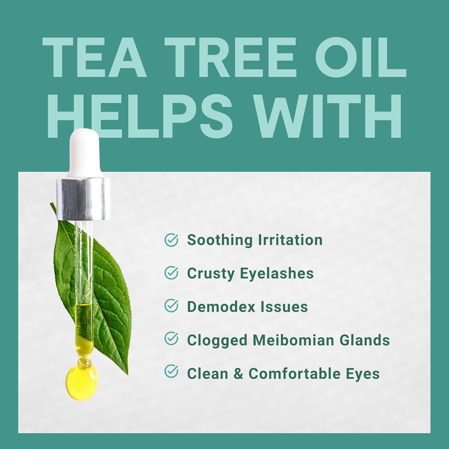 Toallitas Limpiadoras para Párpados MediViz - 30 Unidades Árbol de Té