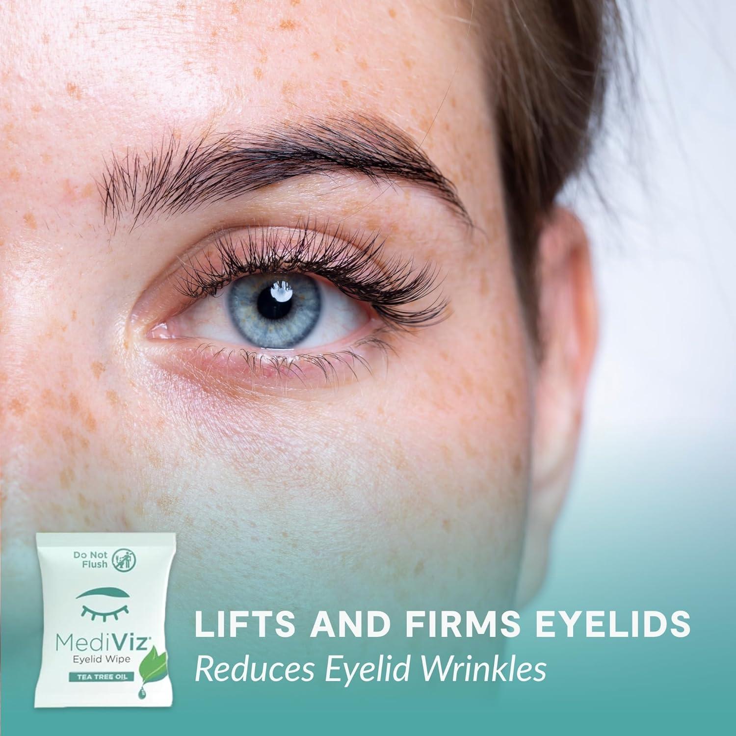 Toallitas Limpiadoras para Párpados MediViz - 30 Unidades Árbol de Té