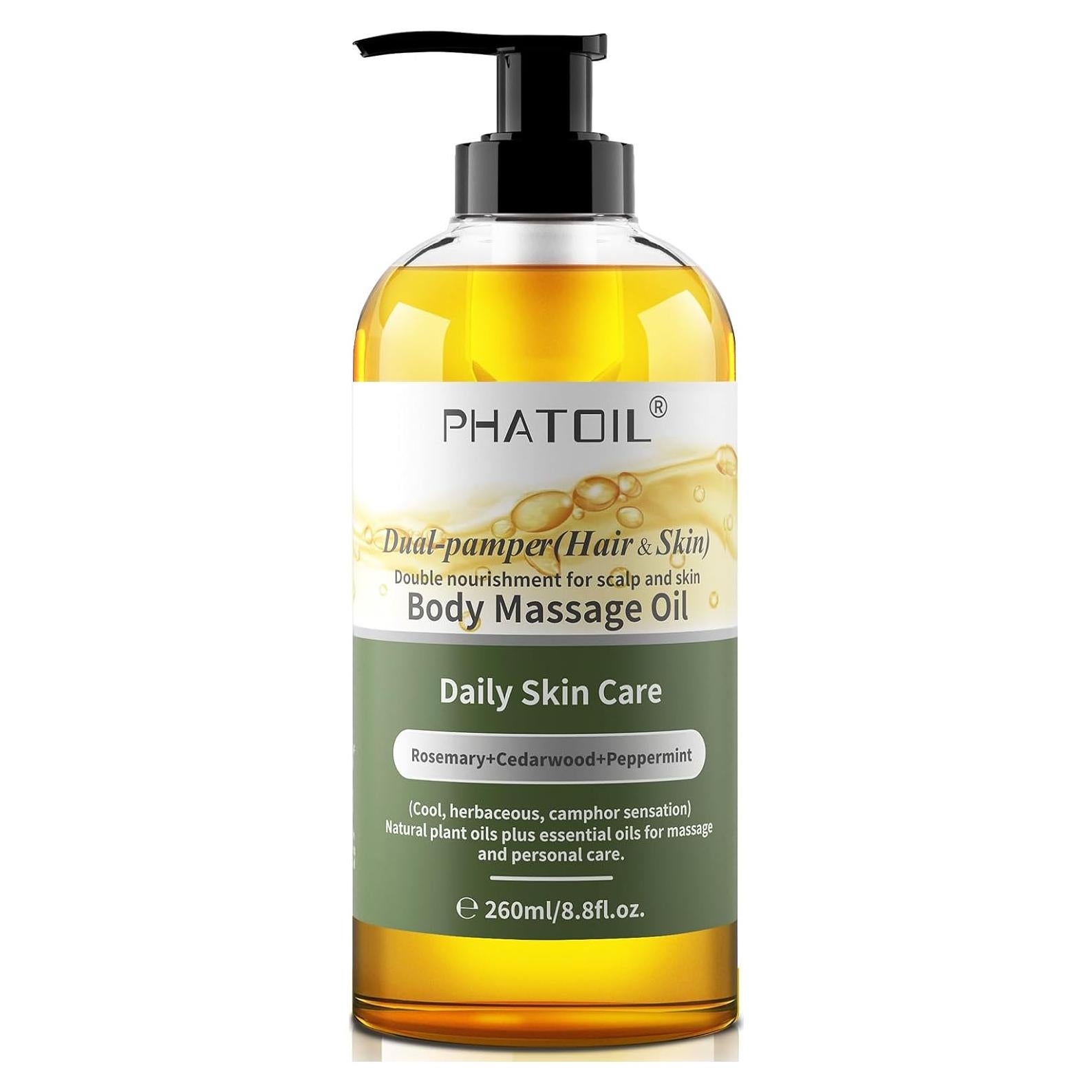 Aceite de Masaje Corporal PHATOIL Dual-Pamper 260 ml