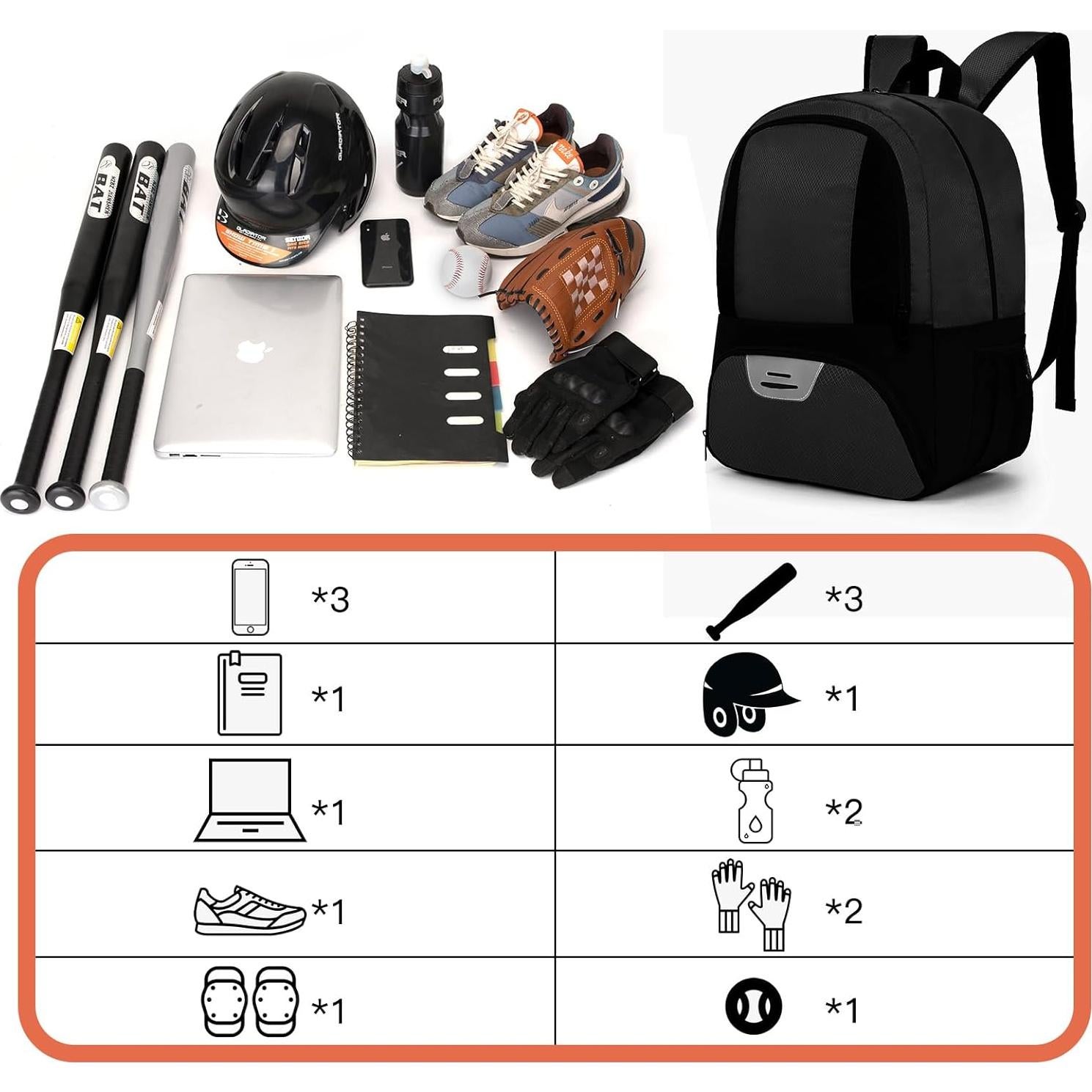 Mochila Deportiva Hsmihair para Fútbol y Baloncesto 27.5L