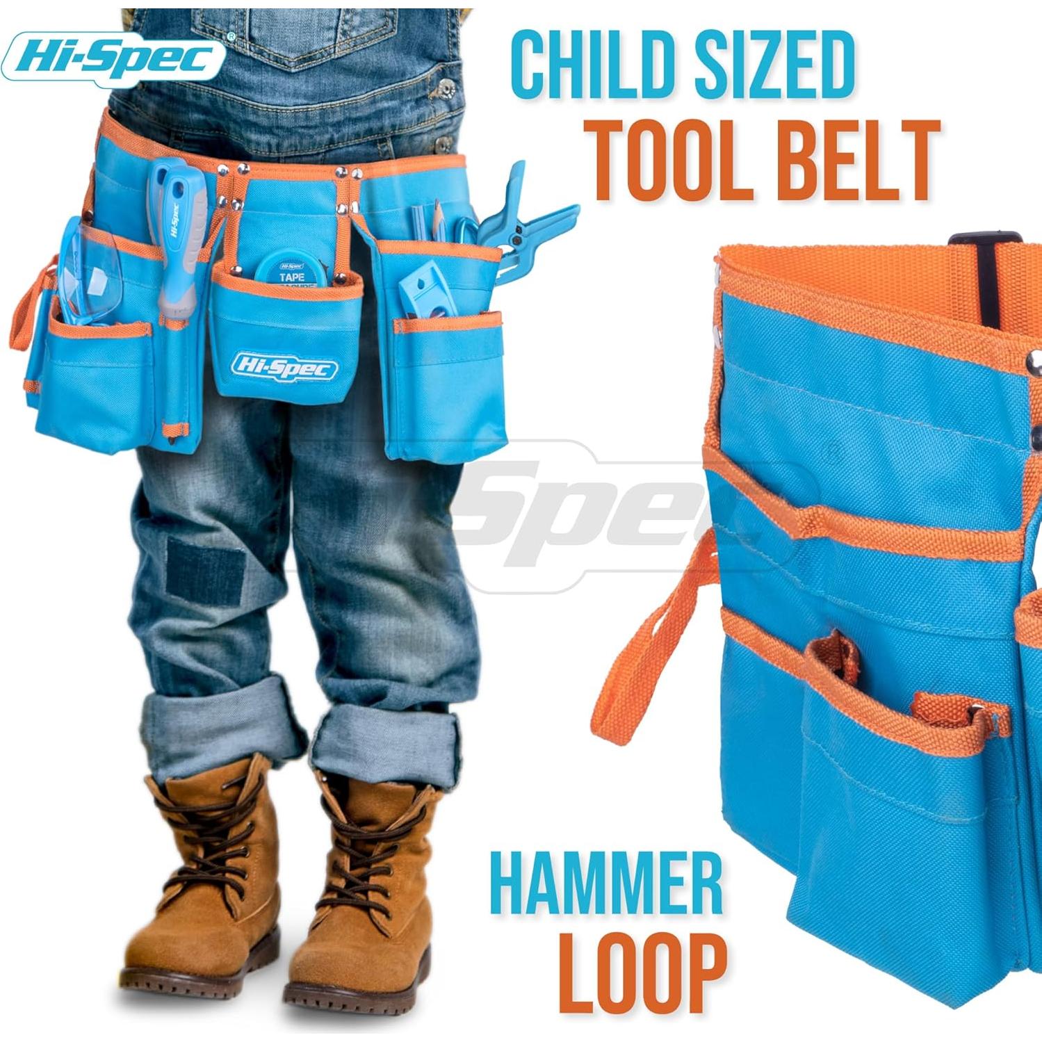 Juego de Herramientas Reales Hi-Spec para Niños 16 Piezas Azul