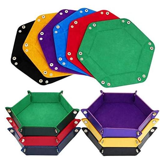 Bandeja de Dados Plegable K.T. Elegante 6 Piezas Hexagonal