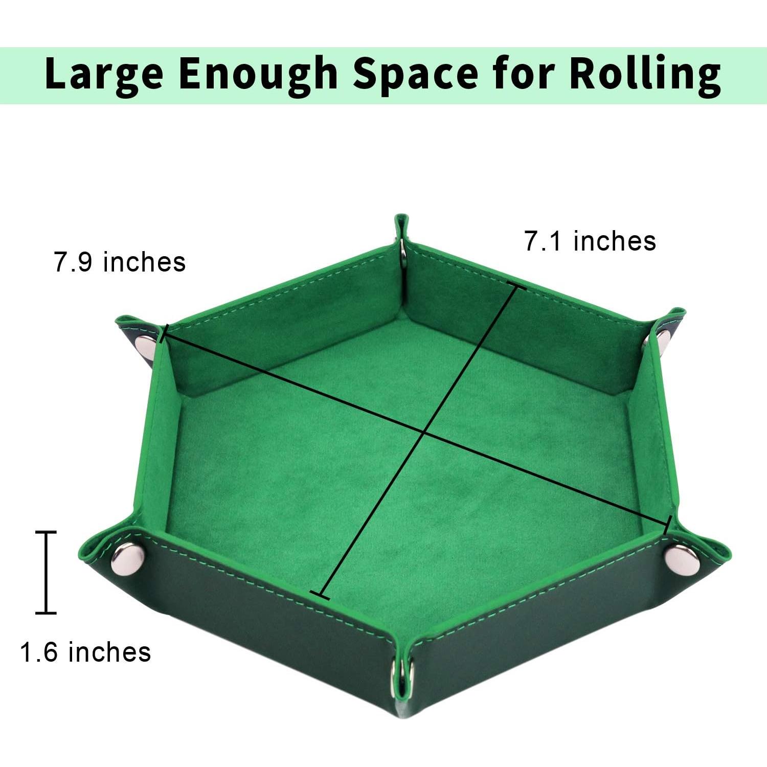 Bandeja de Dados Plegable K.T. Elegante 6 Piezas Hexagonal