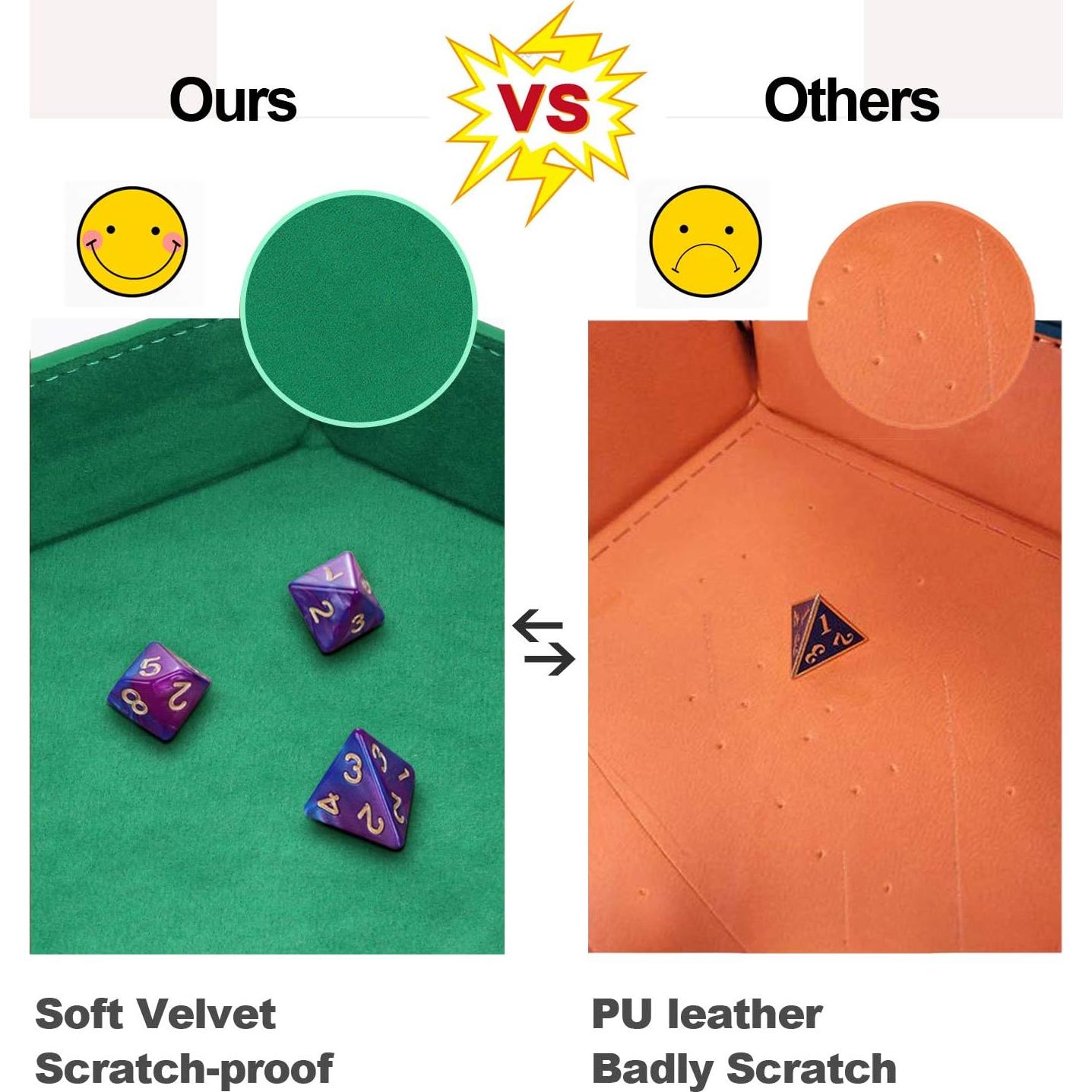 Bandeja de Dados Plegable K.T. Elegante 6 Piezas Hexagonal