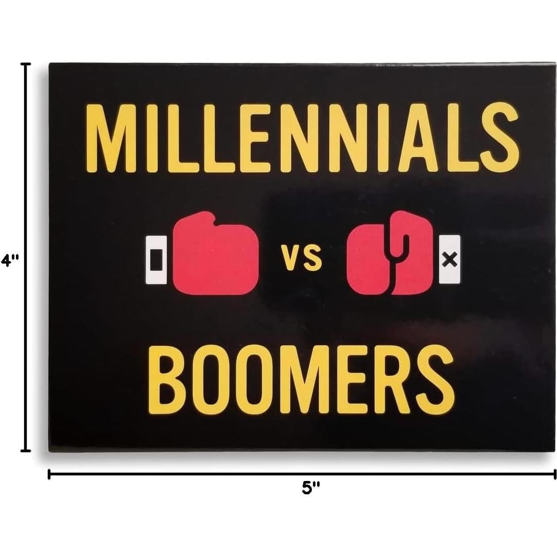 Juego de Cartas de Trivia La Compañía Imagineering Millennials vs Boomers