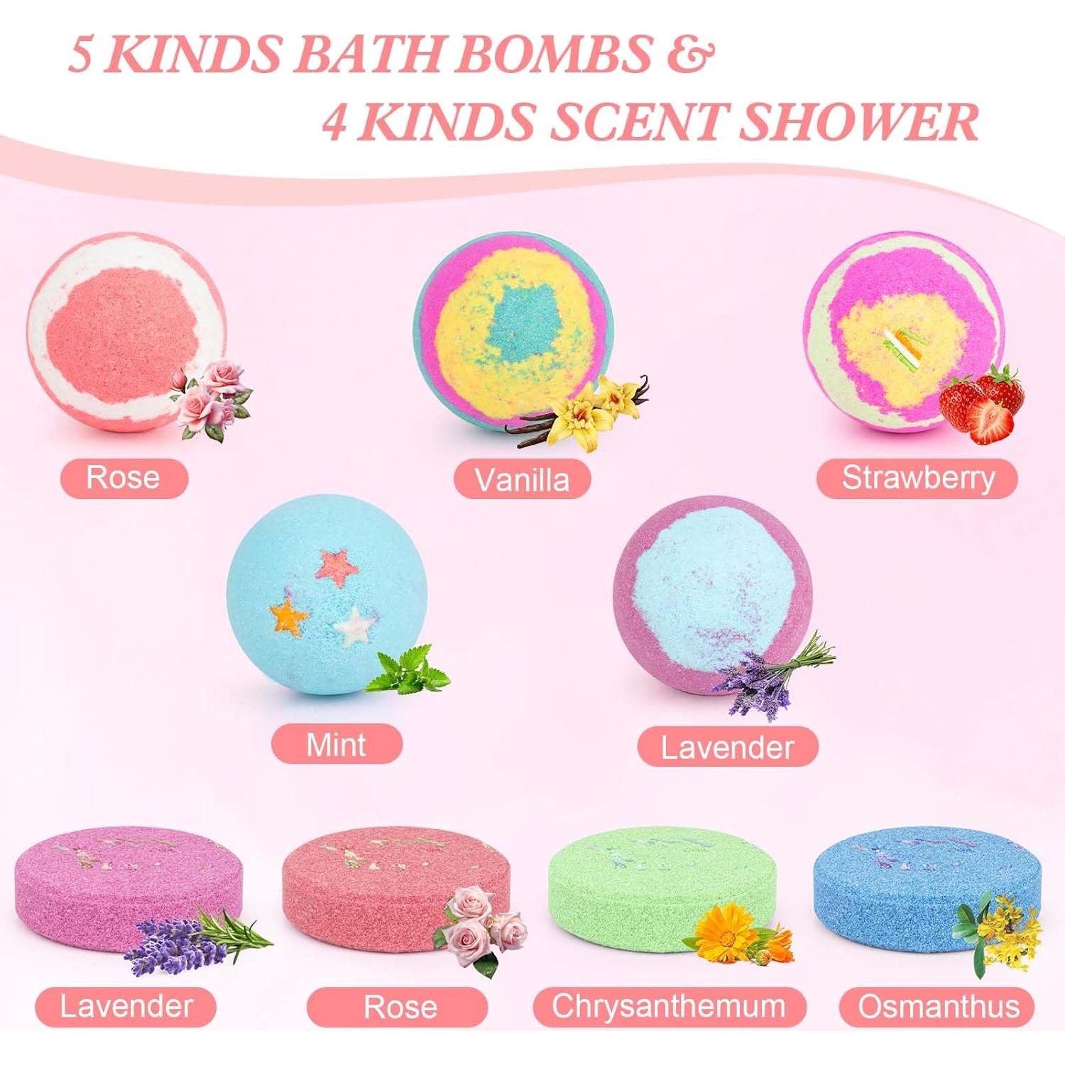 Set de Bombas de Baño y Spa YUEONEWIN - Regalo para Mujeres