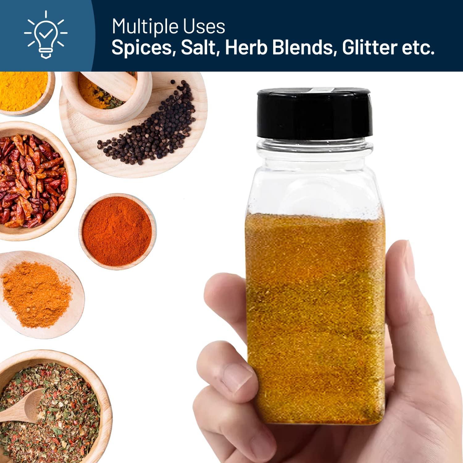 Tarros de Especias RoyalHouse 6 Piezas 414 ml Tapa Negra