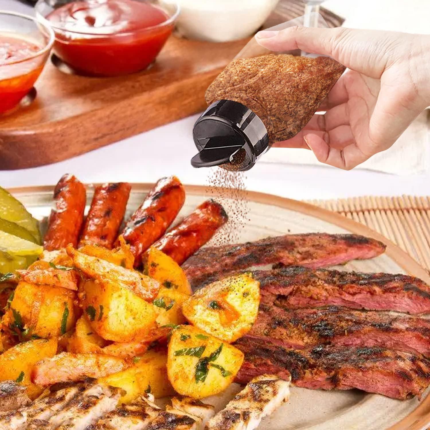 Tarros de Especias RoyalHouse 6 Piezas 414 ml Tapa Negra