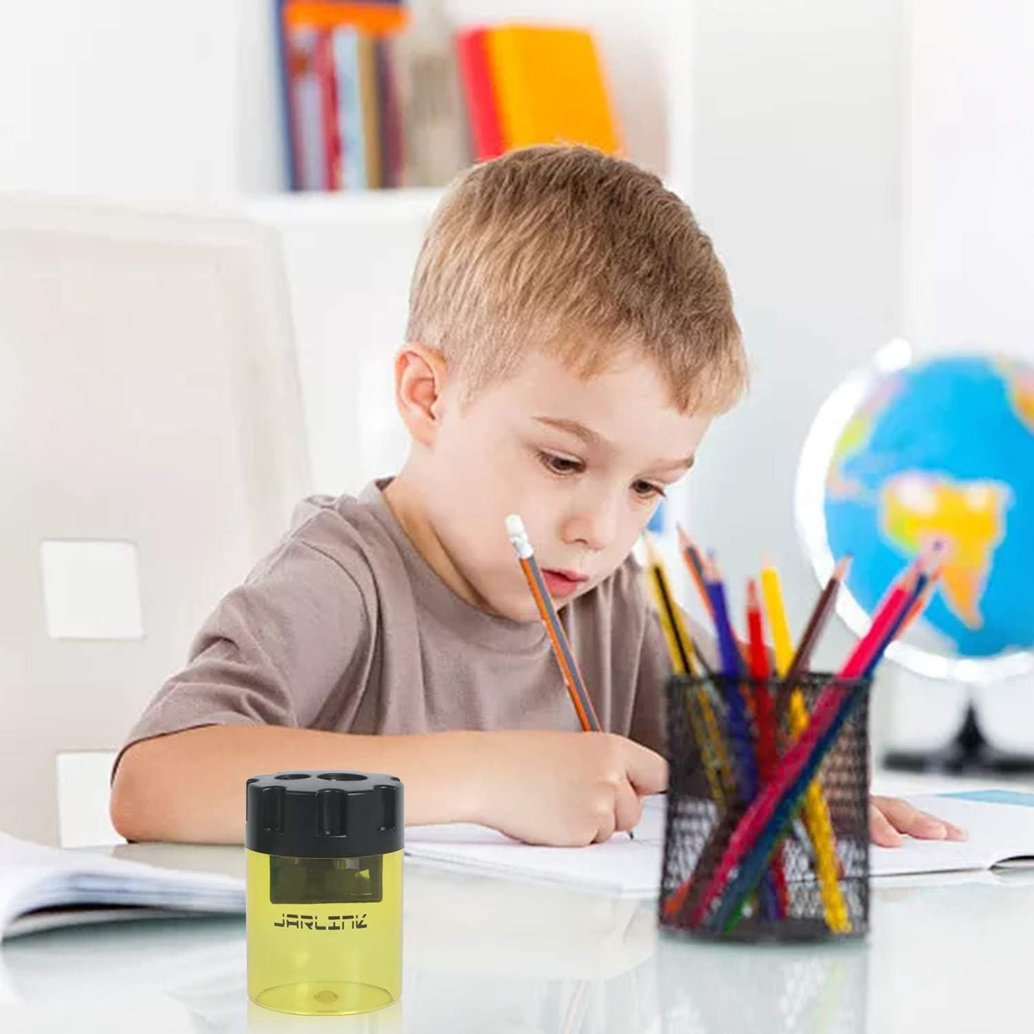 Sacapuntas Manuales JARLINK 6 Paquete Doble Orificio Multicolor