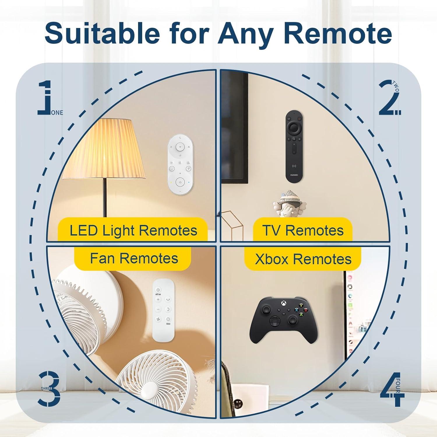 Soporte Magnético Autoadhesivo para Control Remoto Vaszu - 6 Unidades