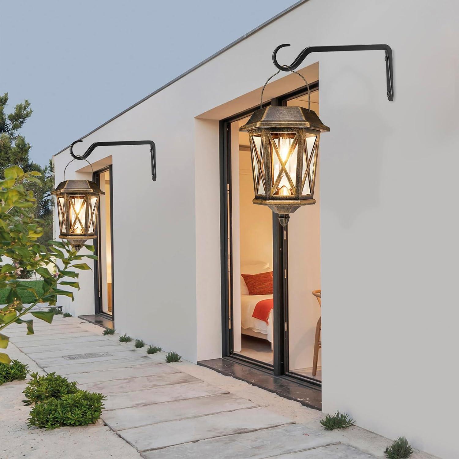 Soporte para Plantas Colgantes AILIN YELOKIE 20cm Negro - Juego de 2