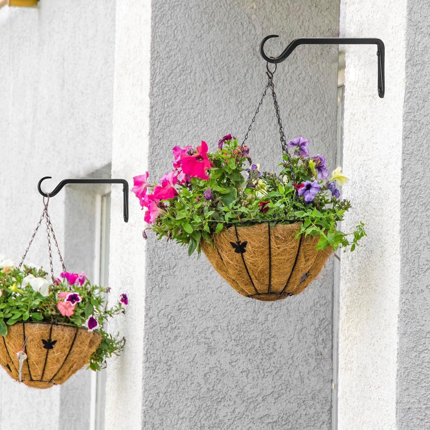 Soporte para Plantas Colgantes AILIN YELOKIE 20cm Negro - Juego de 2