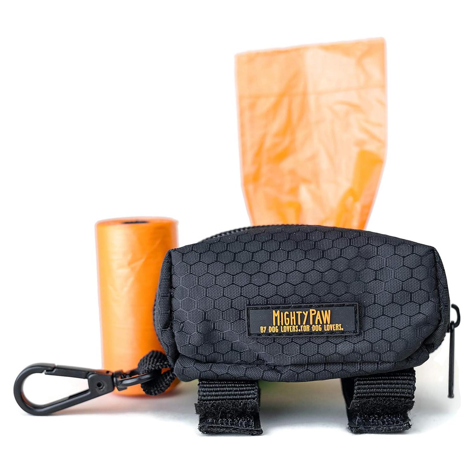 Soporte para bolsas de excremento de perro Mighty Paw - Negro