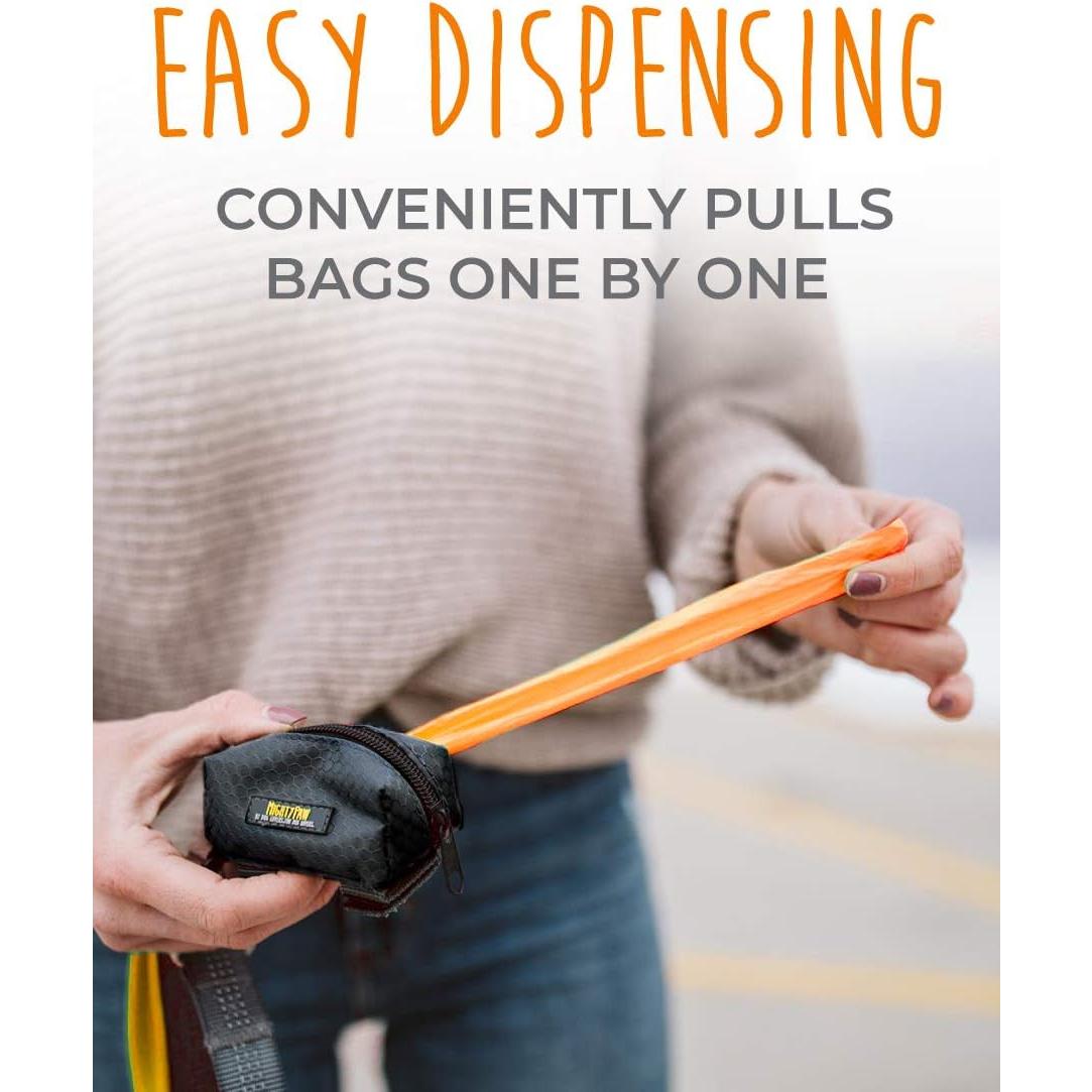 Soporte para bolsas de excremento de perro Mighty Paw - Negro