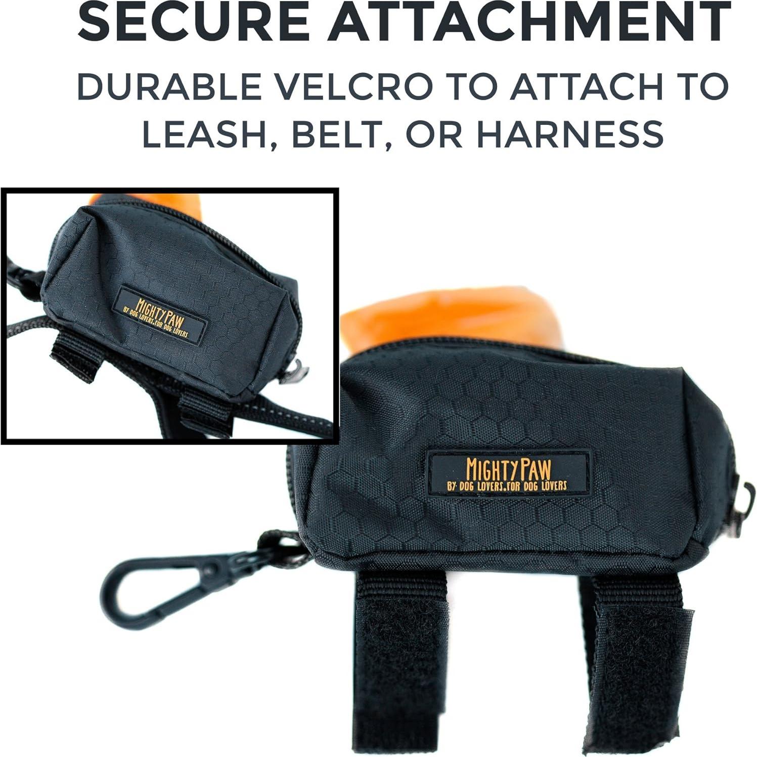 Soporte para bolsas de excremento de perro Mighty Paw - Negro