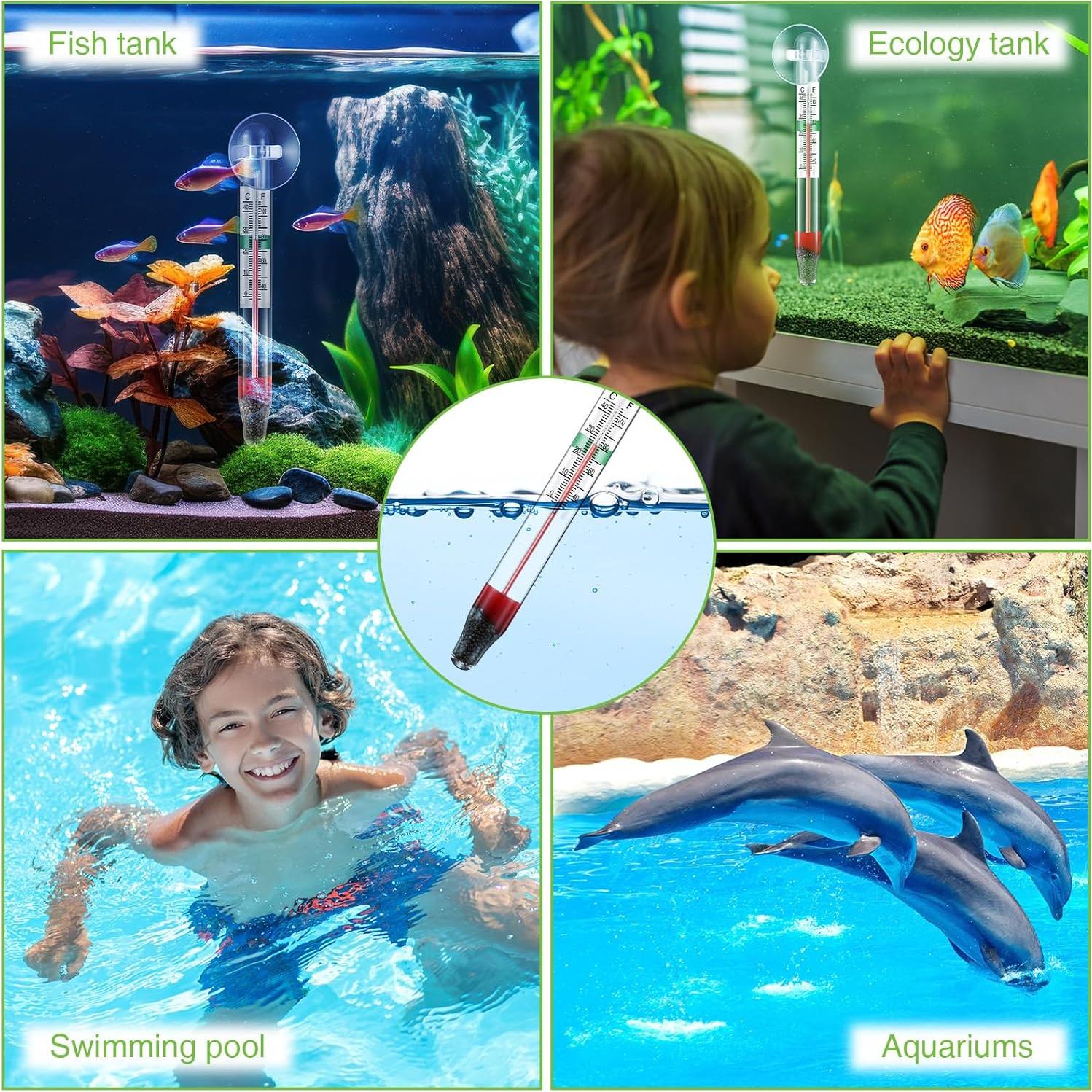 Termómetros Flotantes para Acuarios Dreyoo - 2 Pcs Vidrio