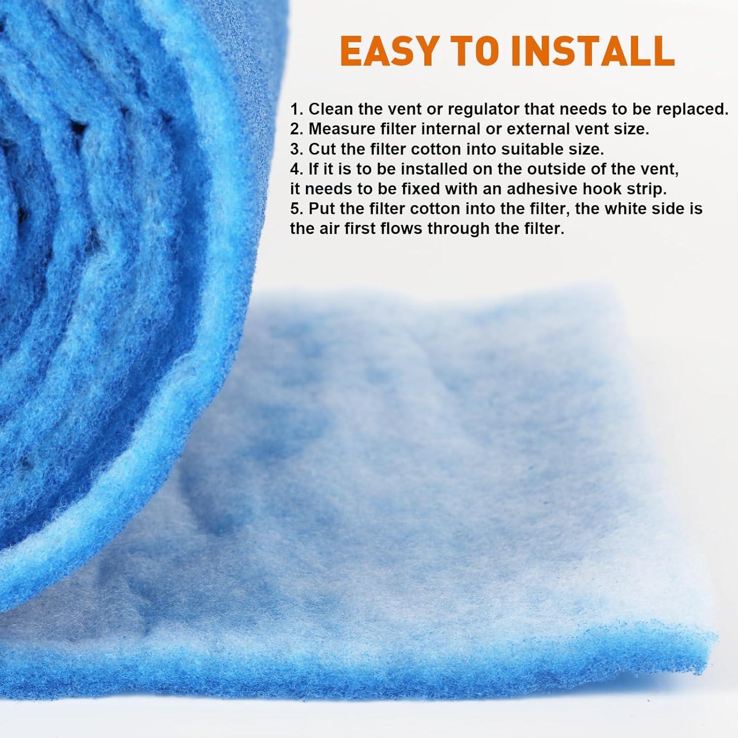 Filtros de Ventilación AQD 12x226 cm MERV 8 - Rollo 30+ Filtros