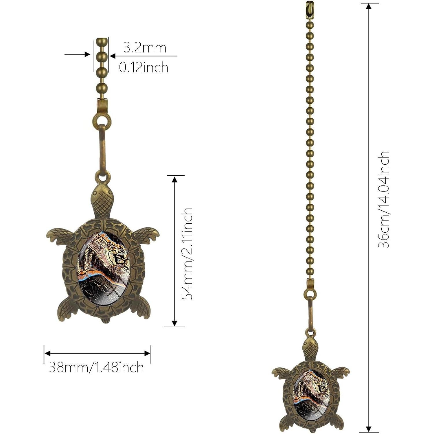 Extensor de Cadena de Luz y Ventilador Hyamass Tortuga 30.48 cm Bronce