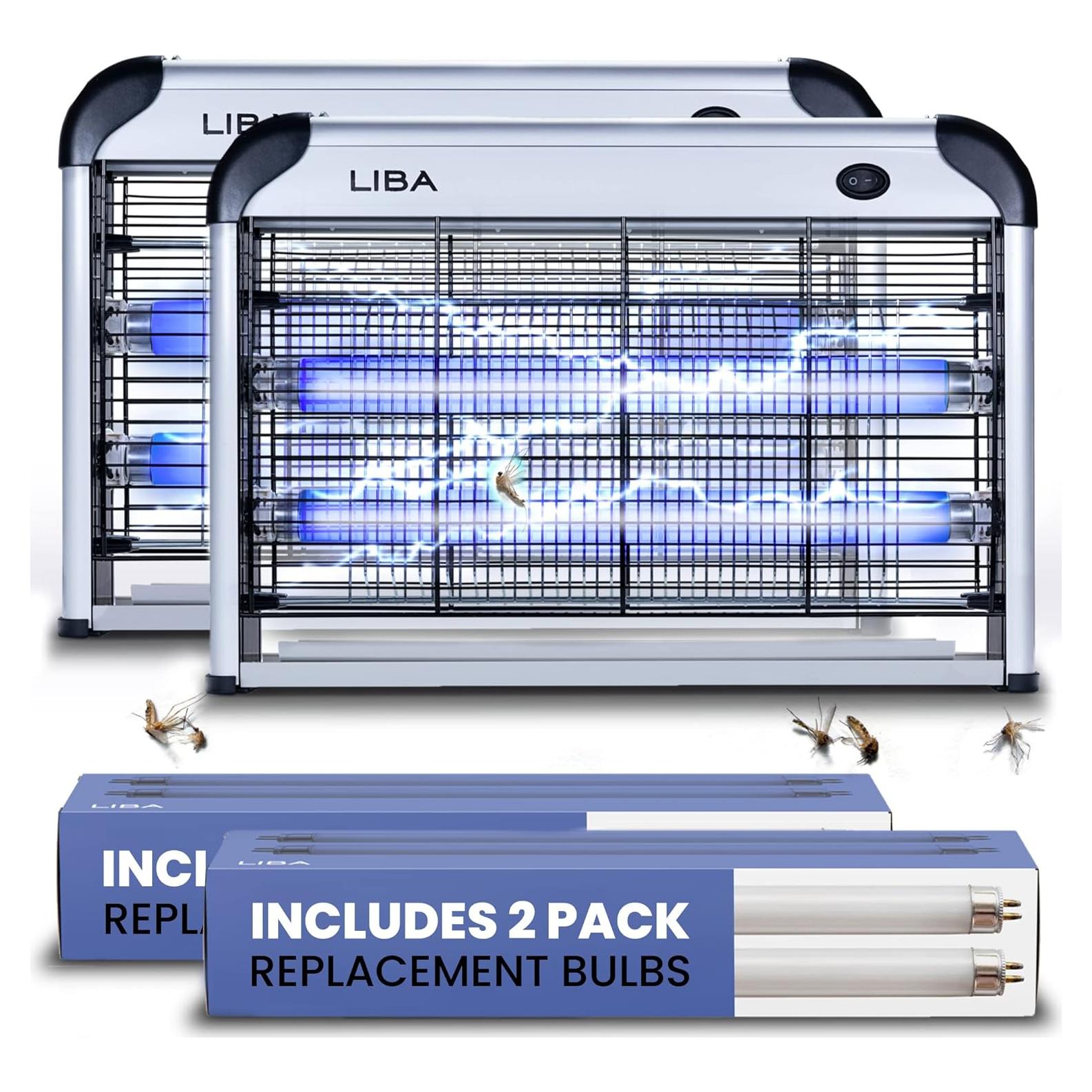 Asesino de Insectos Eléctrico LiBa 2PK - 2800V, 2 Bombillas
