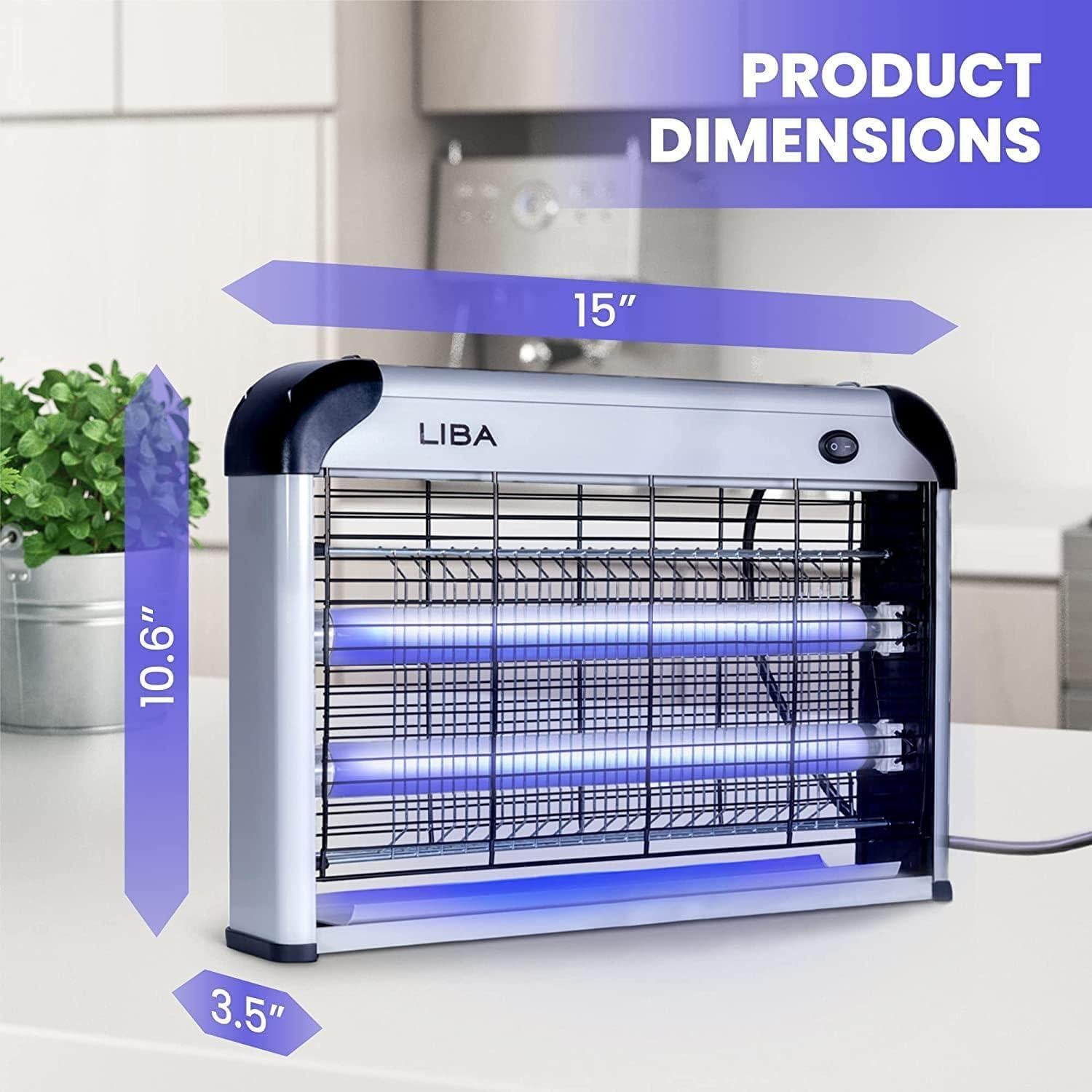 Asesino de Insectos Eléctrico LiBa 2PK - 2800V, 2 Bombillas