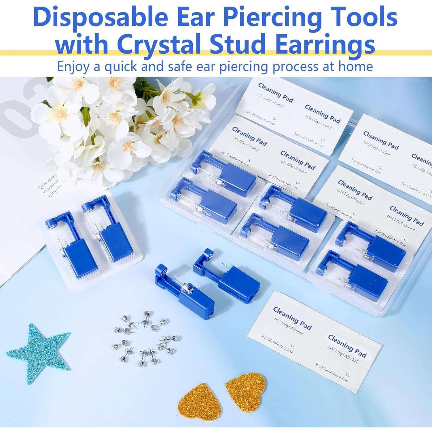 Kit de Perforación de Orejas Evatage 30 Piezas con Aretes